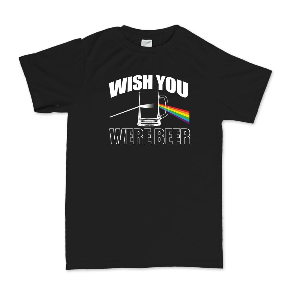 Wish You Were Beer Here Funny T shirt, Music Band Tee,  Vintage Style Top, Drinking