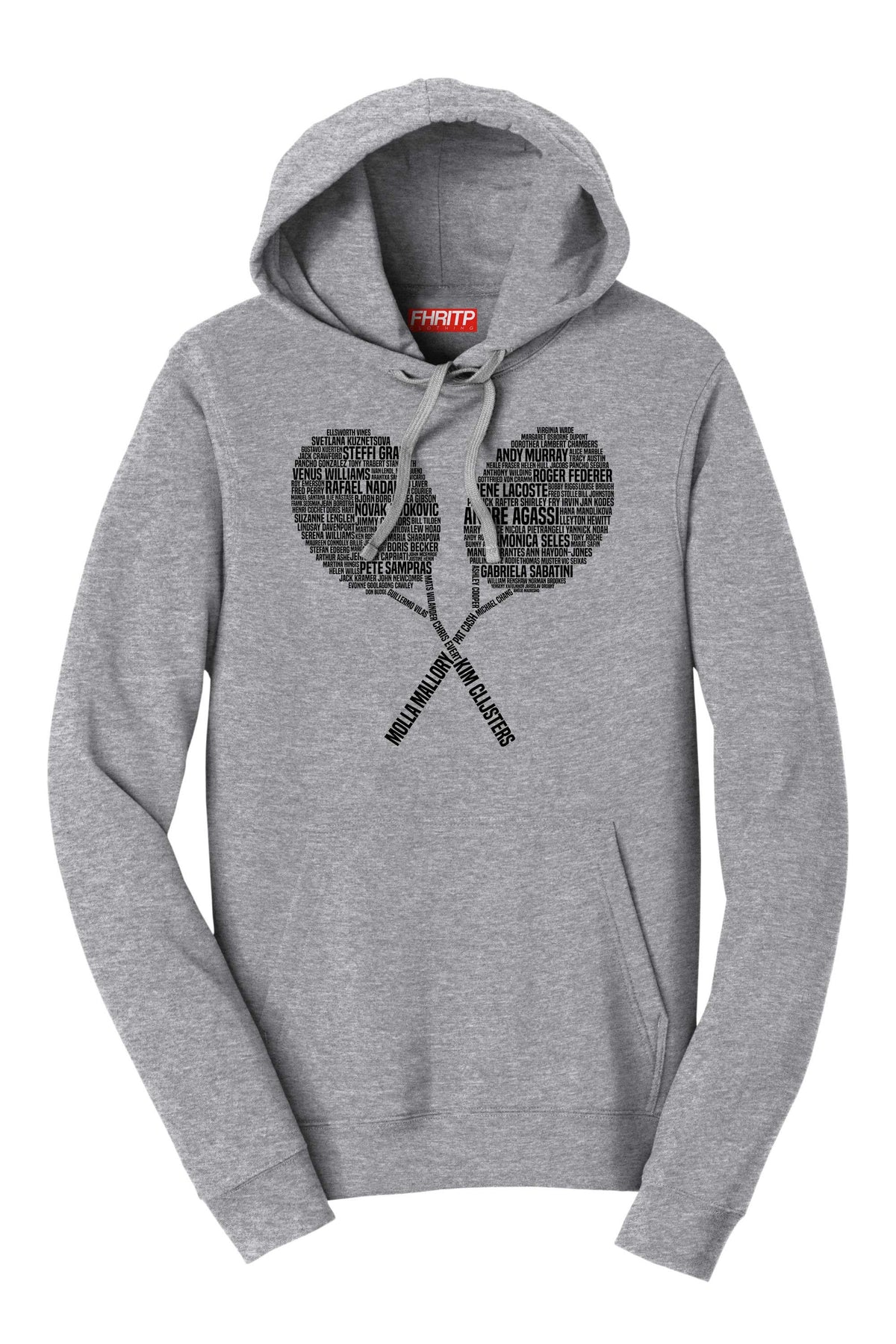 Tennis Legends Champions Player Tribute Hoodie