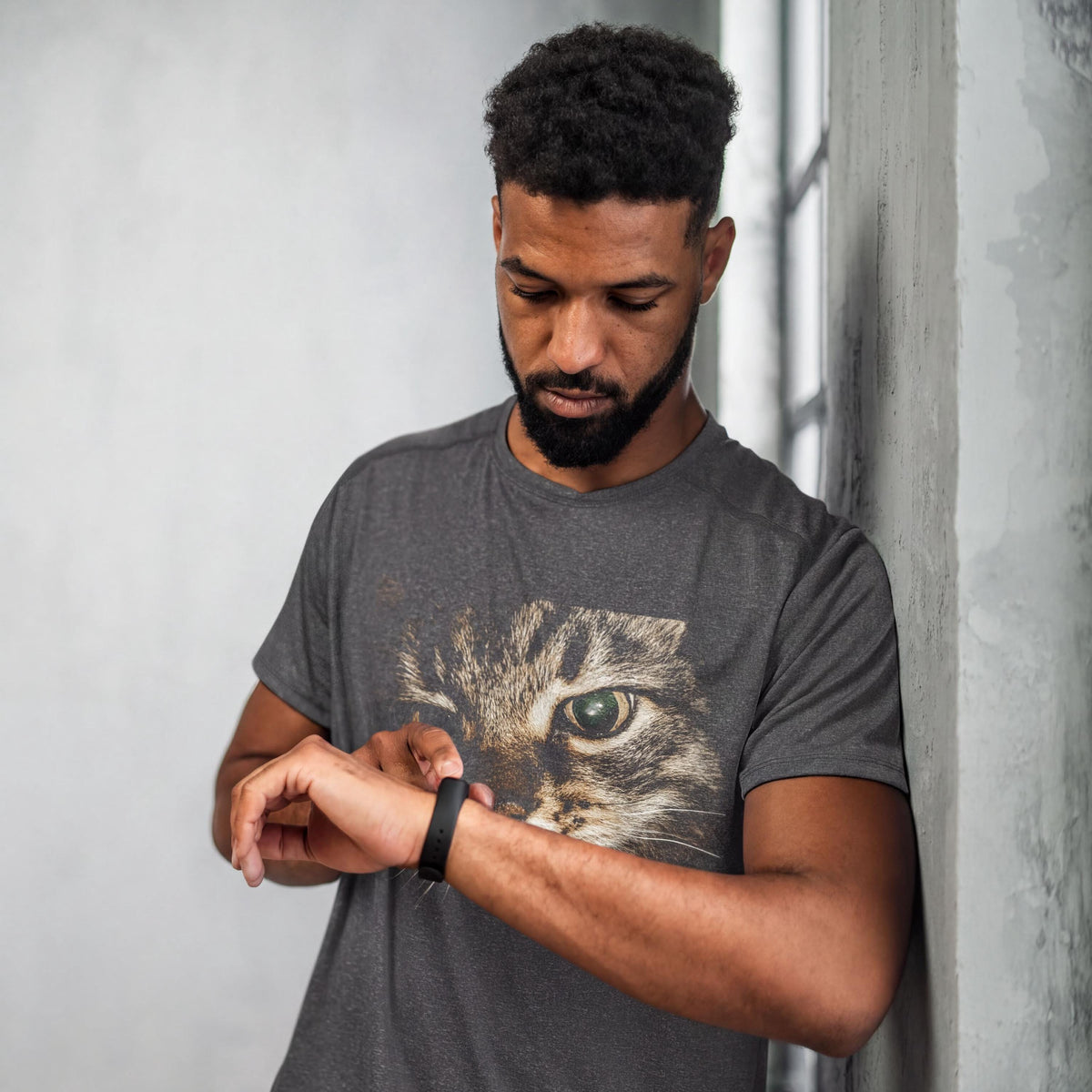 Comfort Colors® Cat Smoking Cigarette Shirt, Funny Feline Design Tee, Cat Lover Top