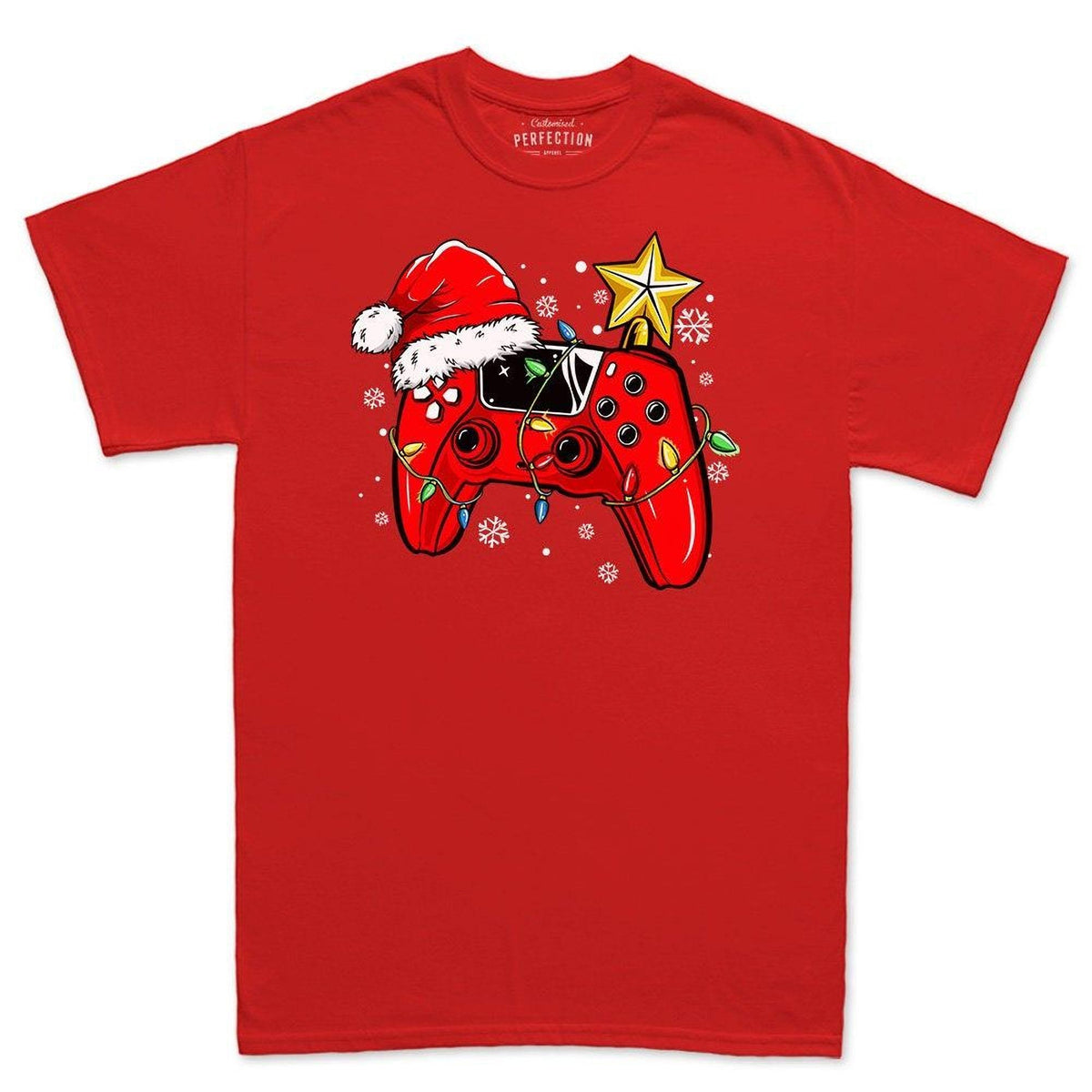 Video Game Shirt: Christmas Controller Design Tee for Gaming Gift