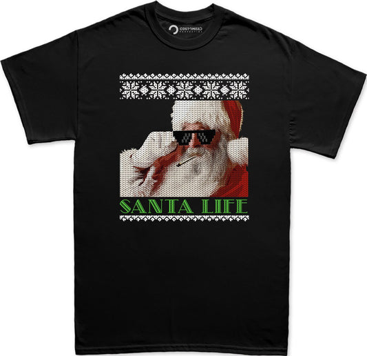 Funny Christmas Santa Shirt, Christmas Gift Shirt, Funny Santa Claus Shirt, Christmas Holiday Shirt, Santa Face Shirt, Santa Life Mens Shirt