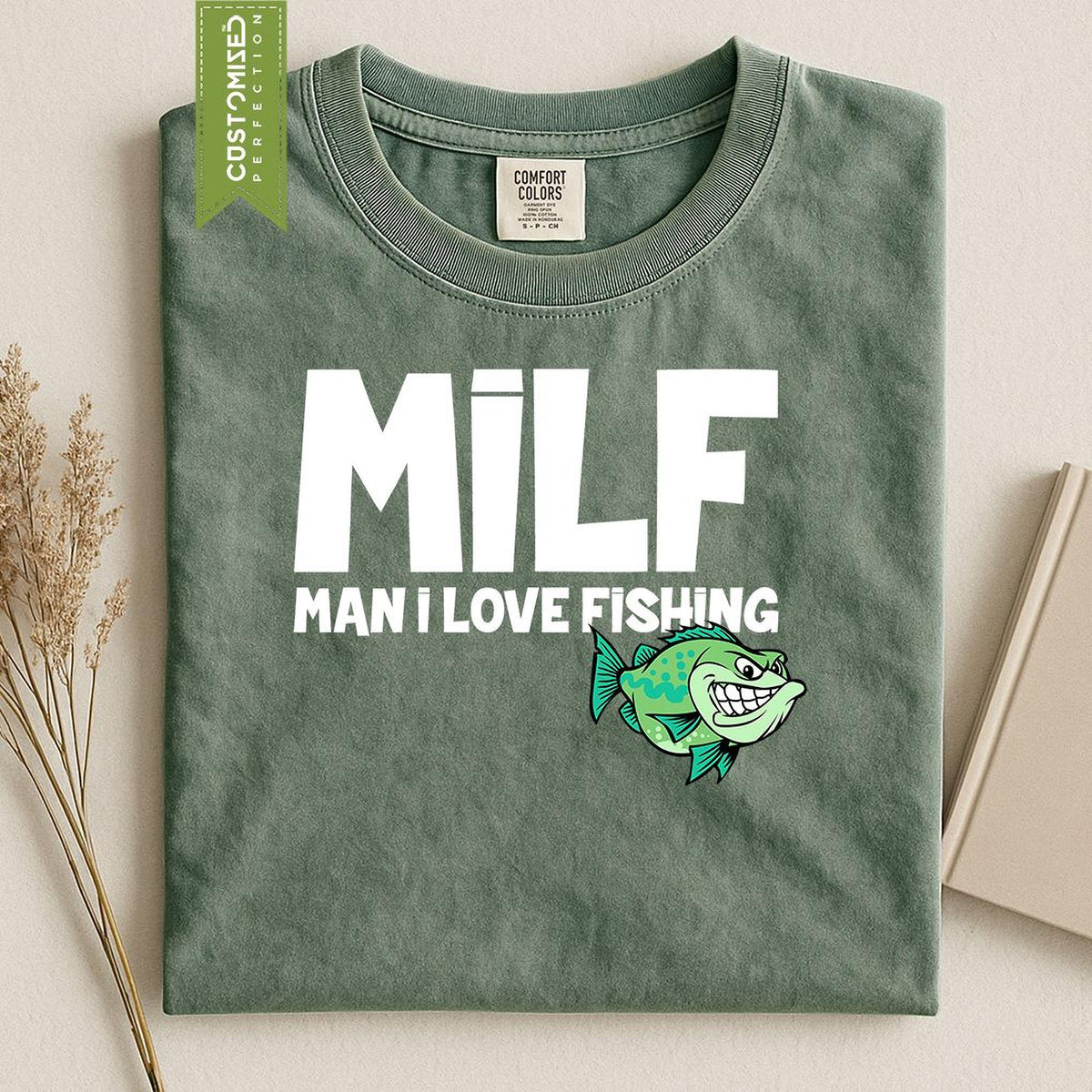 Funny Fishing Mens Shirt, Comfort Colors® Fisherman Tshirt, Sarcastic Graphic Top