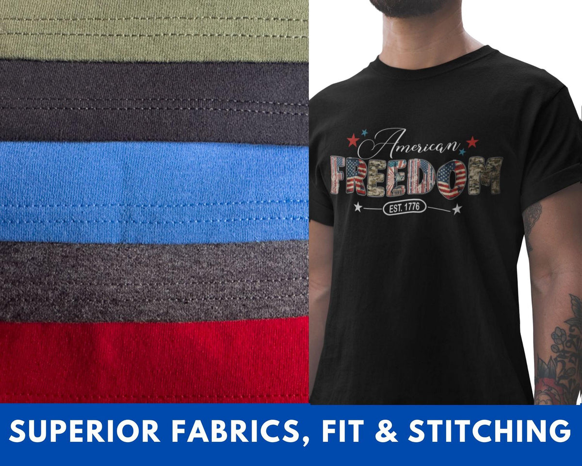 American Freedom T-Shirt, Comfort Colors® EST 1776 Patriotic USA Tee