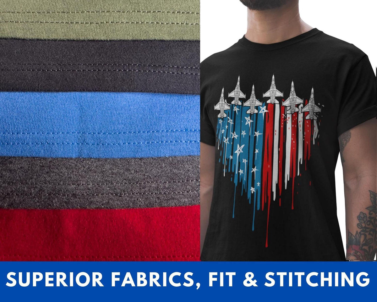 U.S. Air Force Flyover Shirt, 4th of July 250th Anniversary, Fighter Jets in Formation