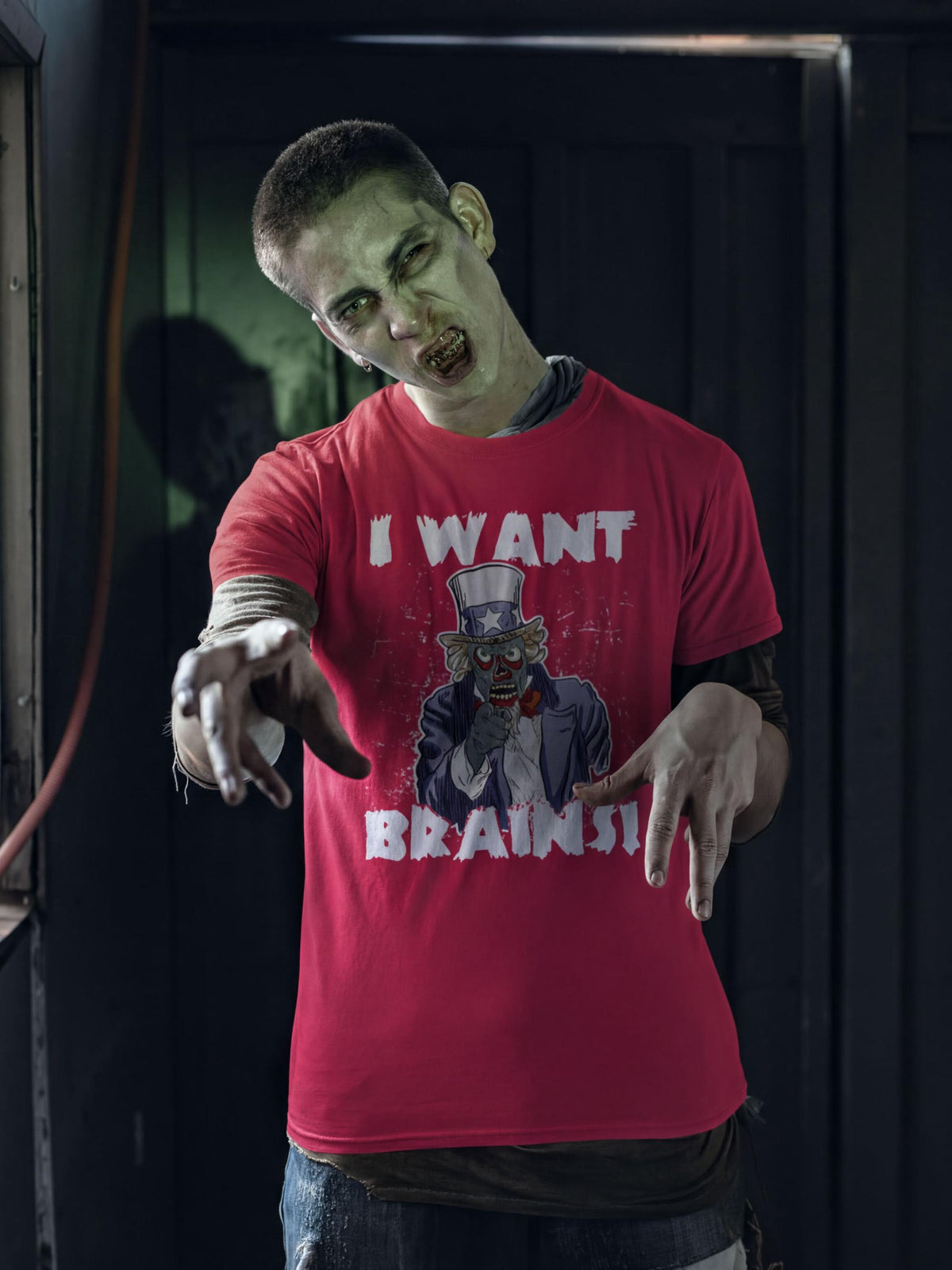 Zombie Uncle Sam T-shirt, Comfort Colors® Halloween Tee, Trick Or Treat Fall Tshirt, Scary Spooky Season Top