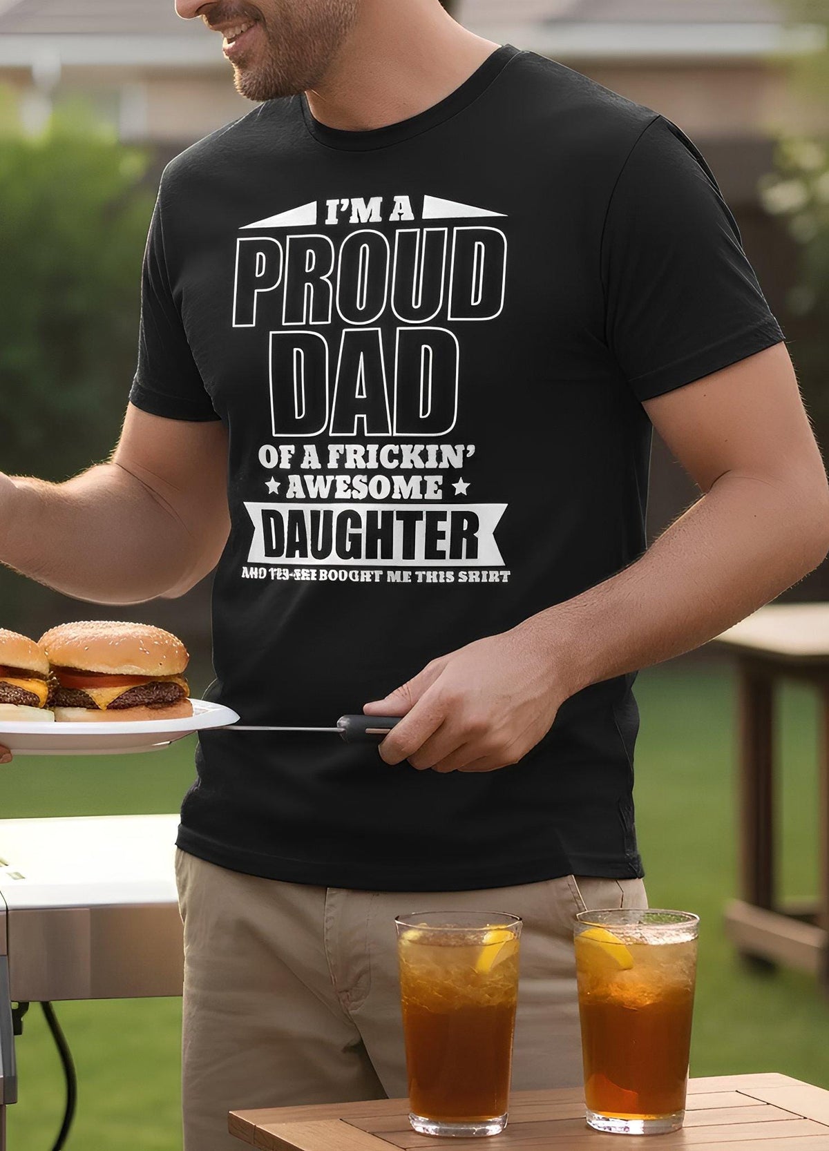 Comfort Colors® Dad Shirt, Proud Father Tshirt, Fathers Day Gift From Daughter