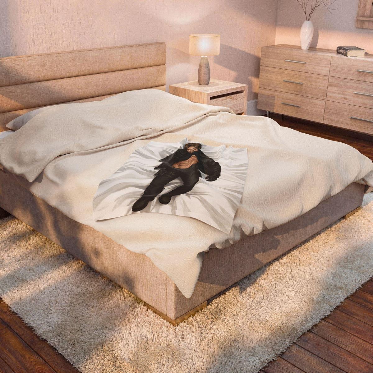Leon Kennedy Resident Evil 9 Velveteen Plush Blanket, RE9 Game Fan Gift