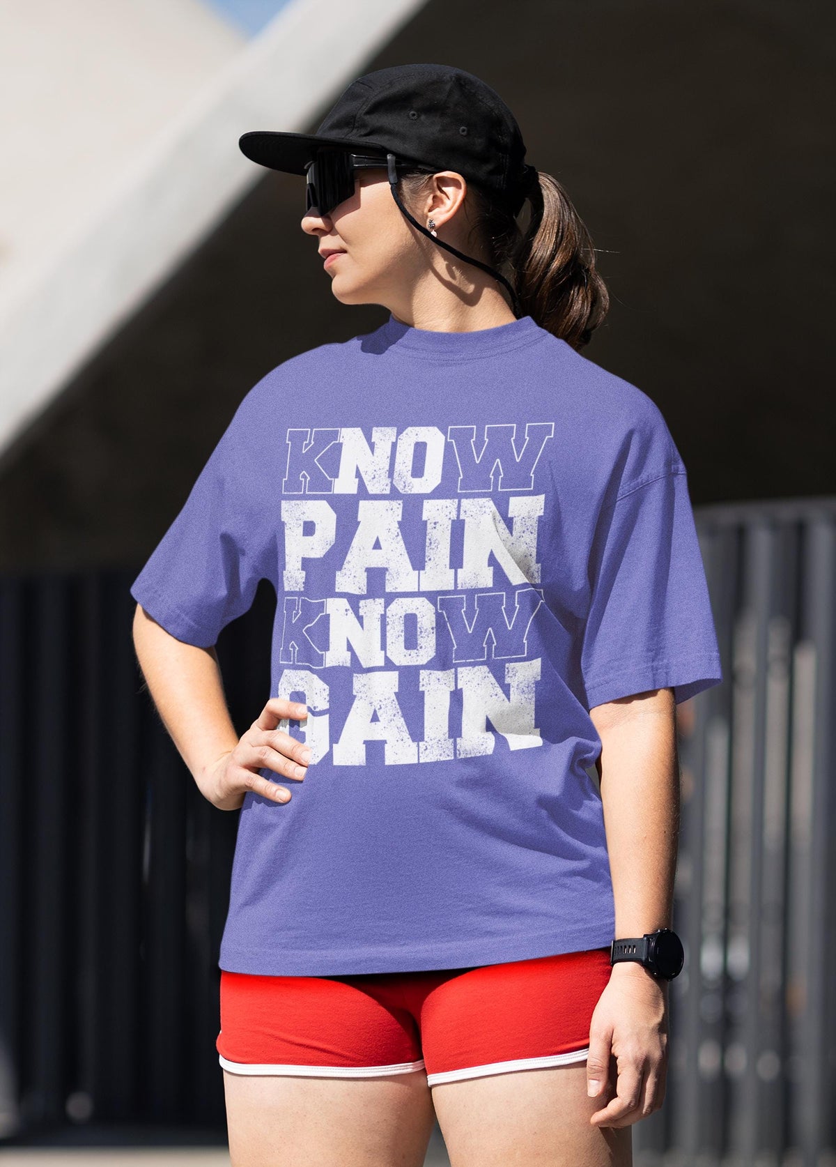 Comfort Colors® Workout Shirt, Know Pain Know Gain Tee, Gym Motivational Exercise Top