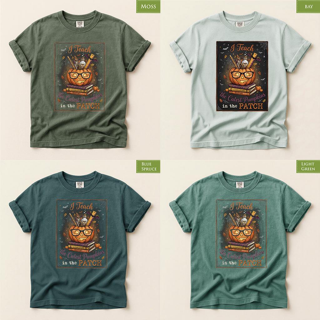 Comfort Colors® Halloween Teacher Shirt, Back to School top, I Teach the Cutest Pumpkins in the Patch, Fall Teacher Tee