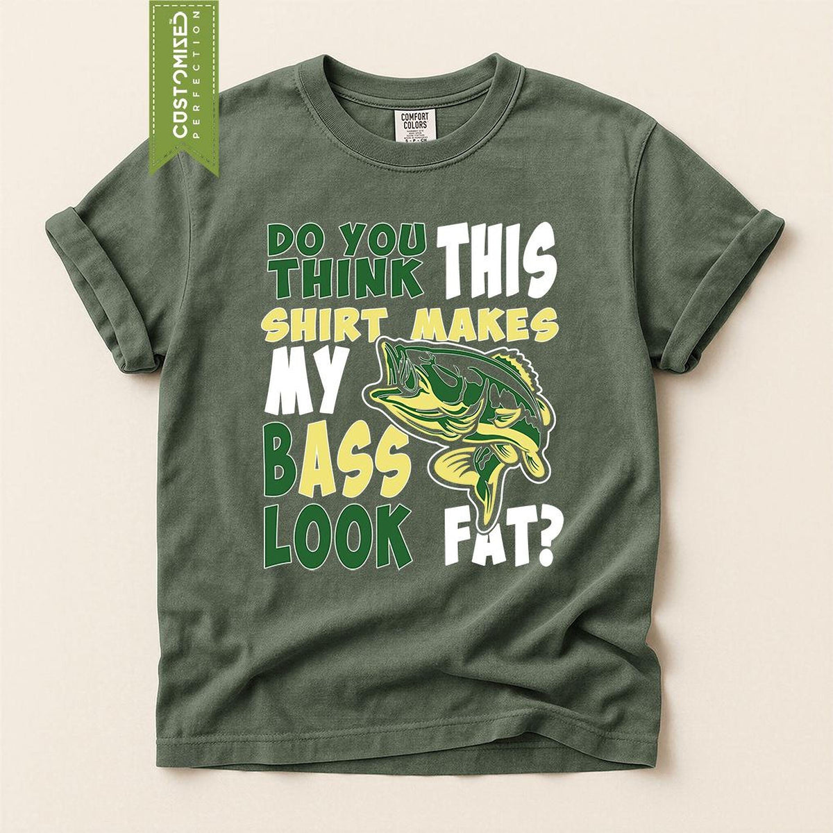 Bass Fishing Shirt, Funny Fisherman Comfort Colors® Tshirt, Gift For Anglers