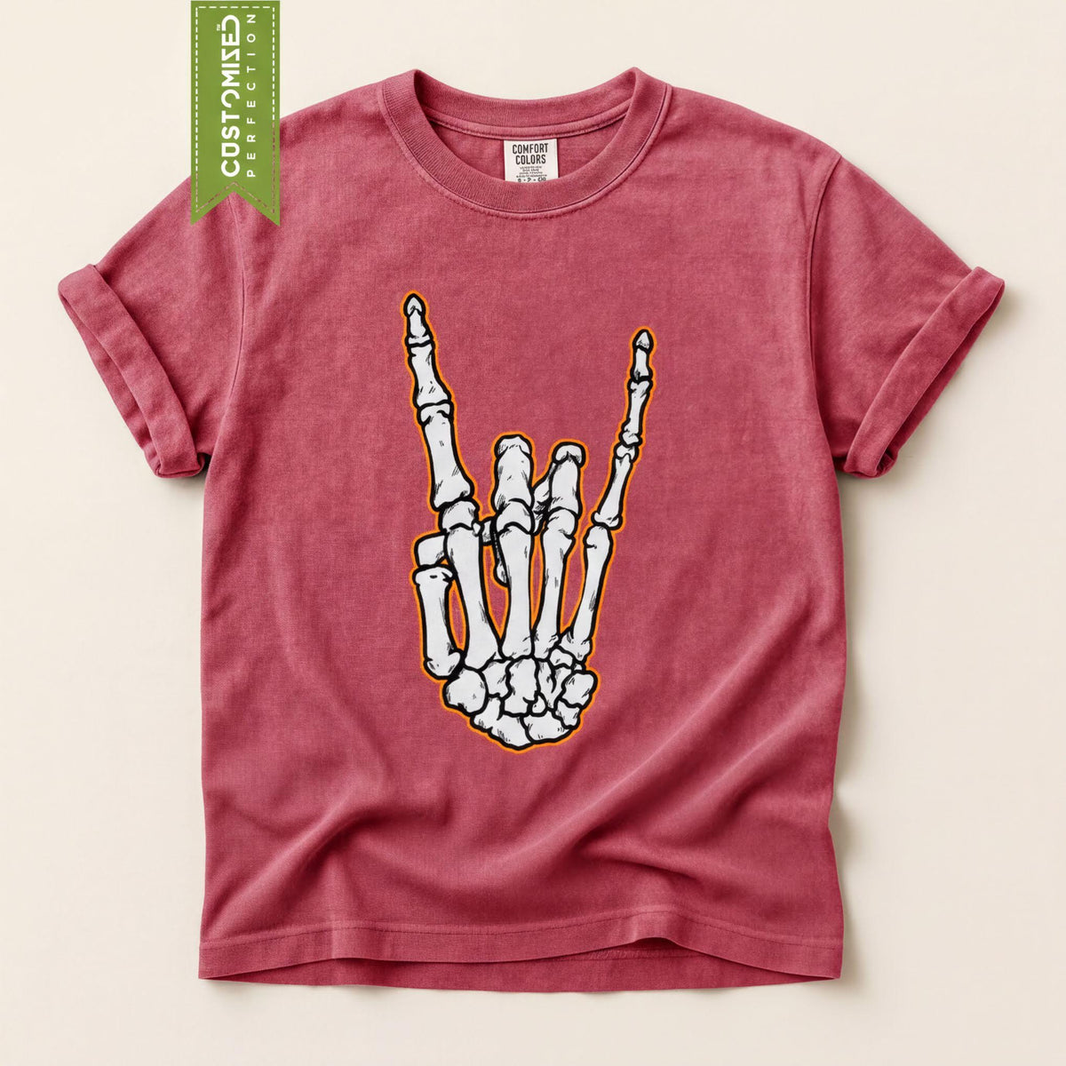 Heavy Metal Halloween Shirt, Devils Horns Tshirt, Comfort Colors® Metal Music Tee, Fall Autumn Vibes Top