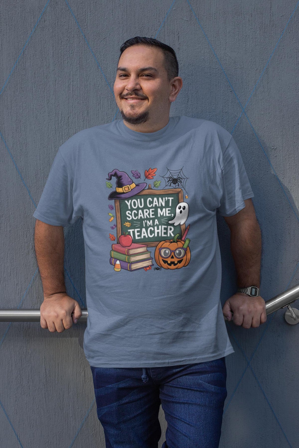 Comfort Colors® Halloween Teacher Shirt, You Can't Scare Me I'm a Teacher, Fall Teacher Tee
