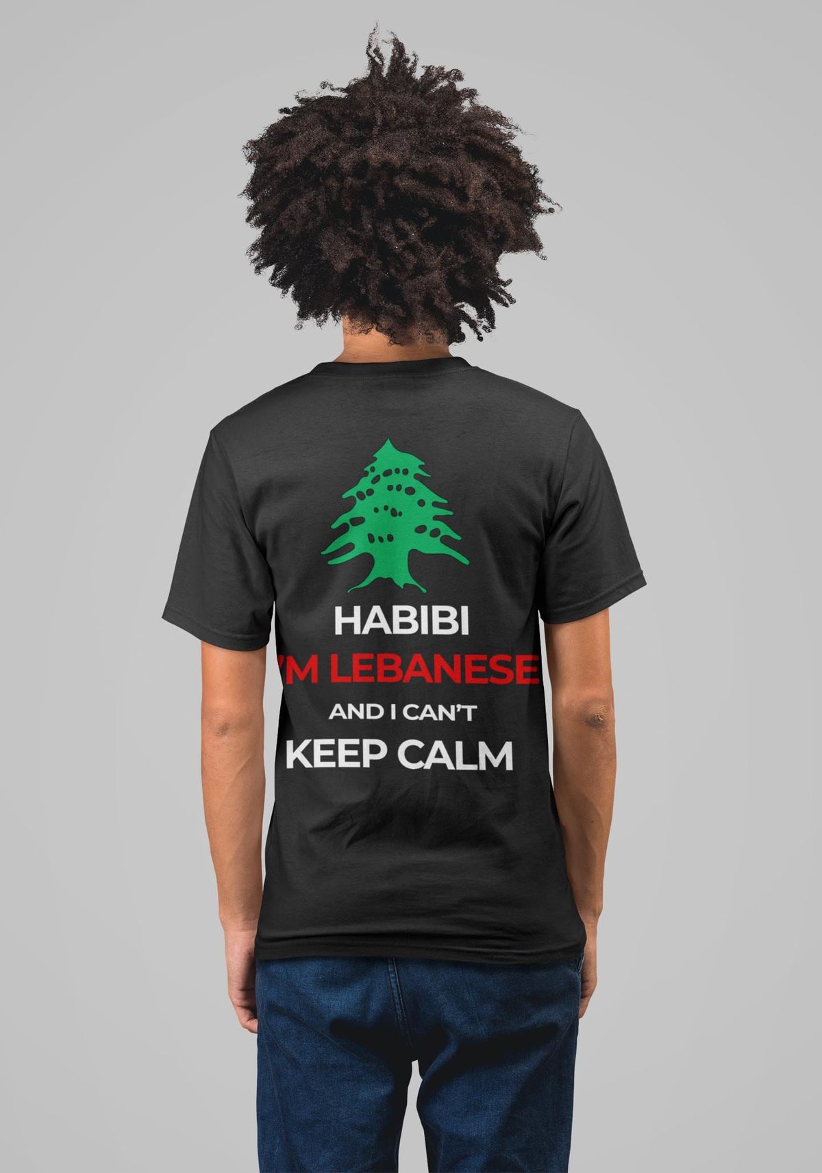 Lebanon Flag Shirt, Comfort Colors® Habibi Design Tee - Lebanese Pride Graphic Top, Cedar Tree Tshirt