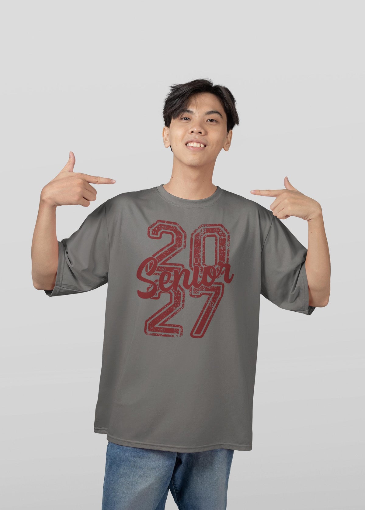 Senior 2027 Shirt | Distressed Varsity Hoodie | Class Of 2027 Grad Gift