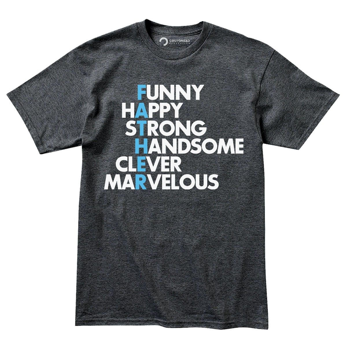 Father Crossword Shirt: Clever Dad Acronym Puzzle Tee for Papa