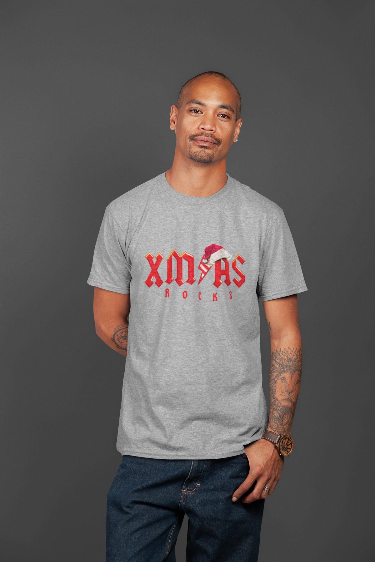 Christmas Rocks Shirt, Acdc Gift, Christmas Gift for Music Lovers, Funny Christmas Tshirt, Rock Heavy Metal Fans