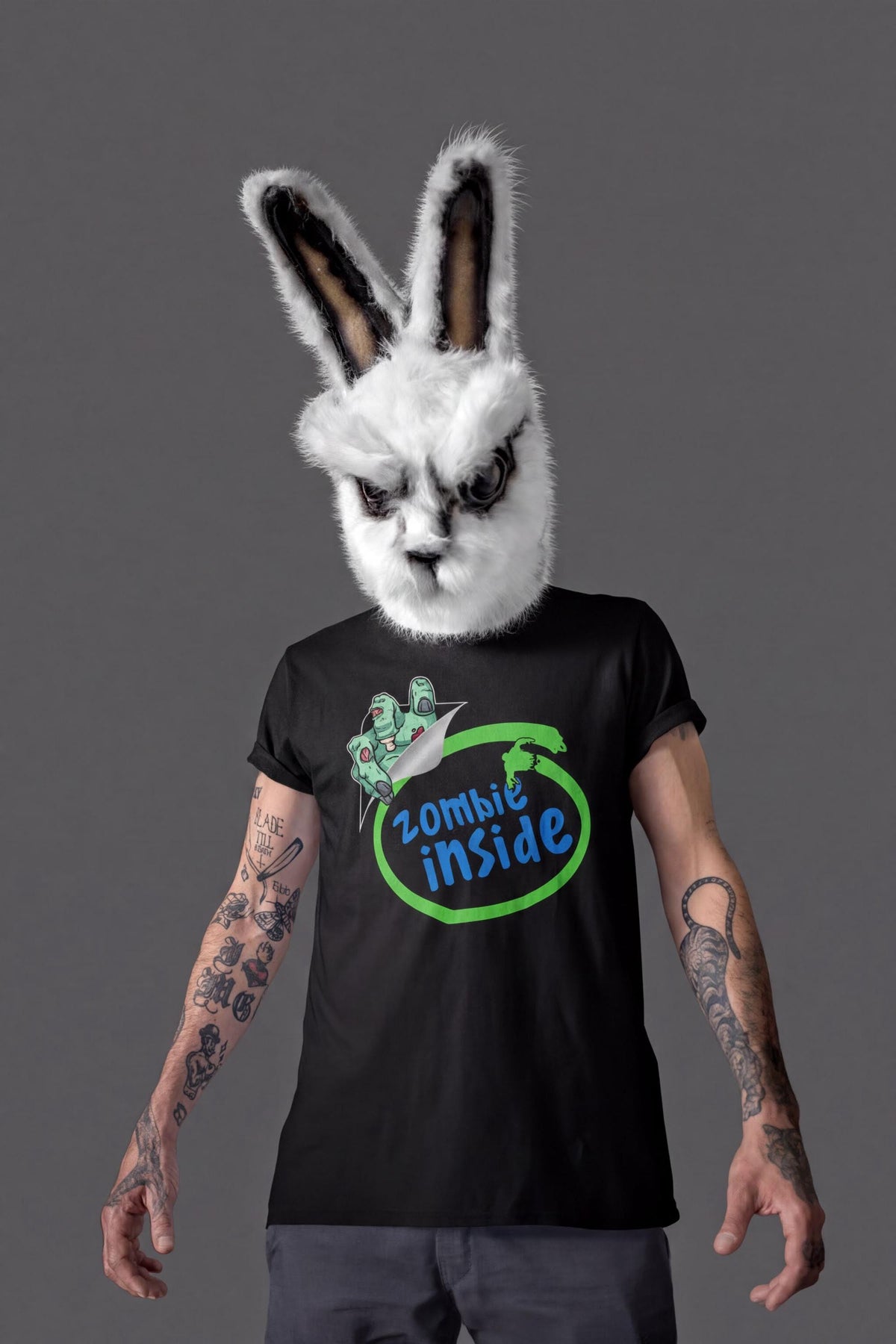 Comfort Colors® Zombie Inside Tee, Halloween Costume T-shirt, Funny Trick or Treat Top