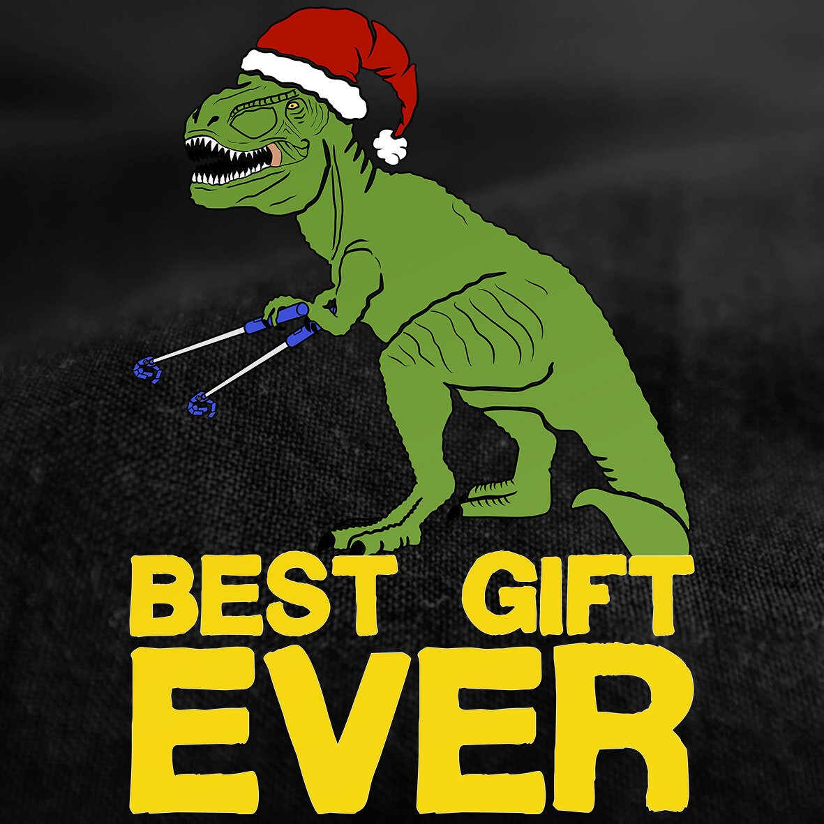 Funny Christmas Dinosaur T-Shirt, T-Rex Santa Holiday Shirt