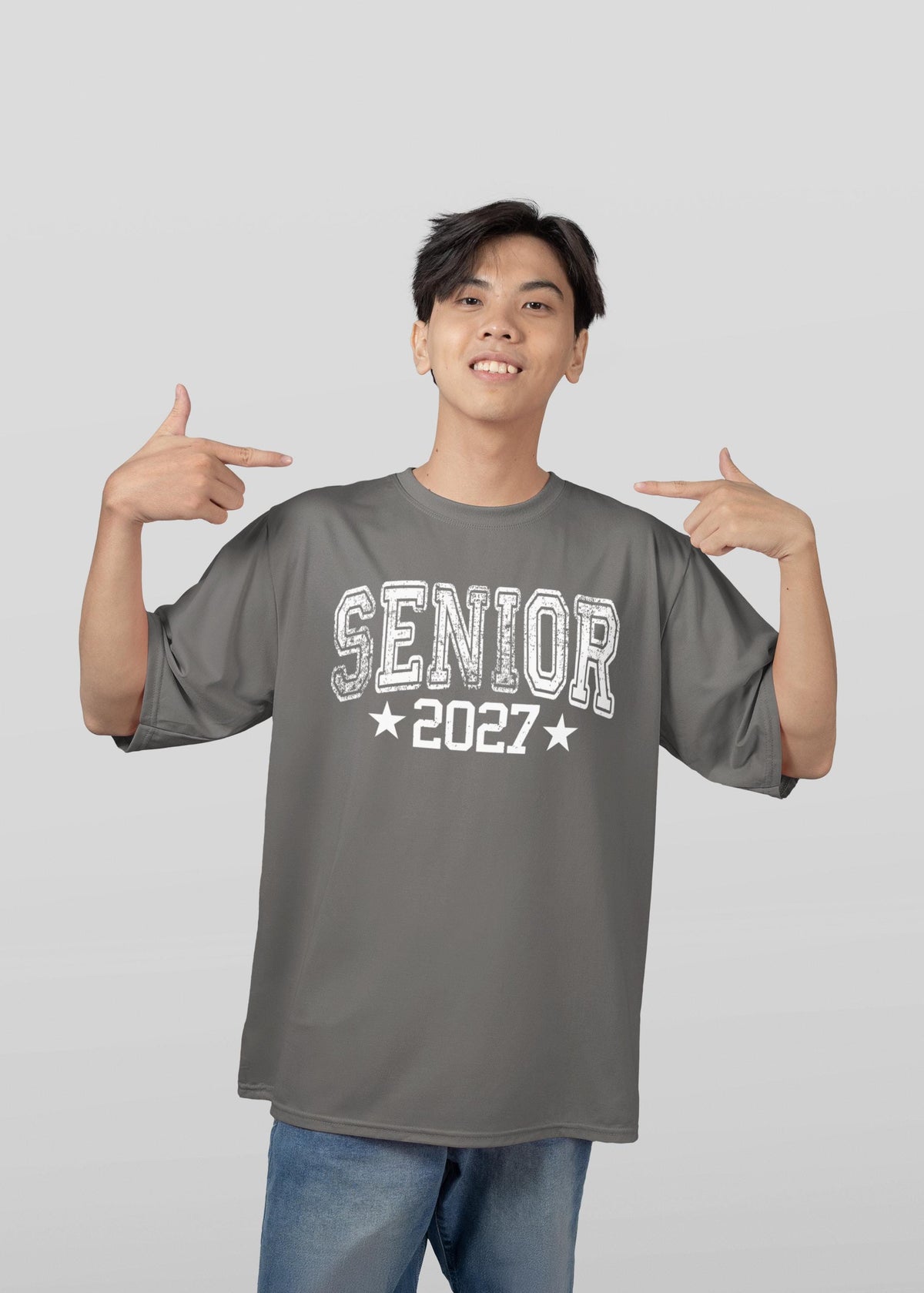 Senior 2027 Shirt, Class of 2027 Graduate T-Shirt, Varsity Style Senior Year Hoodie, Distressed Grad Sweatshirt, Senior Squad Tee Gift