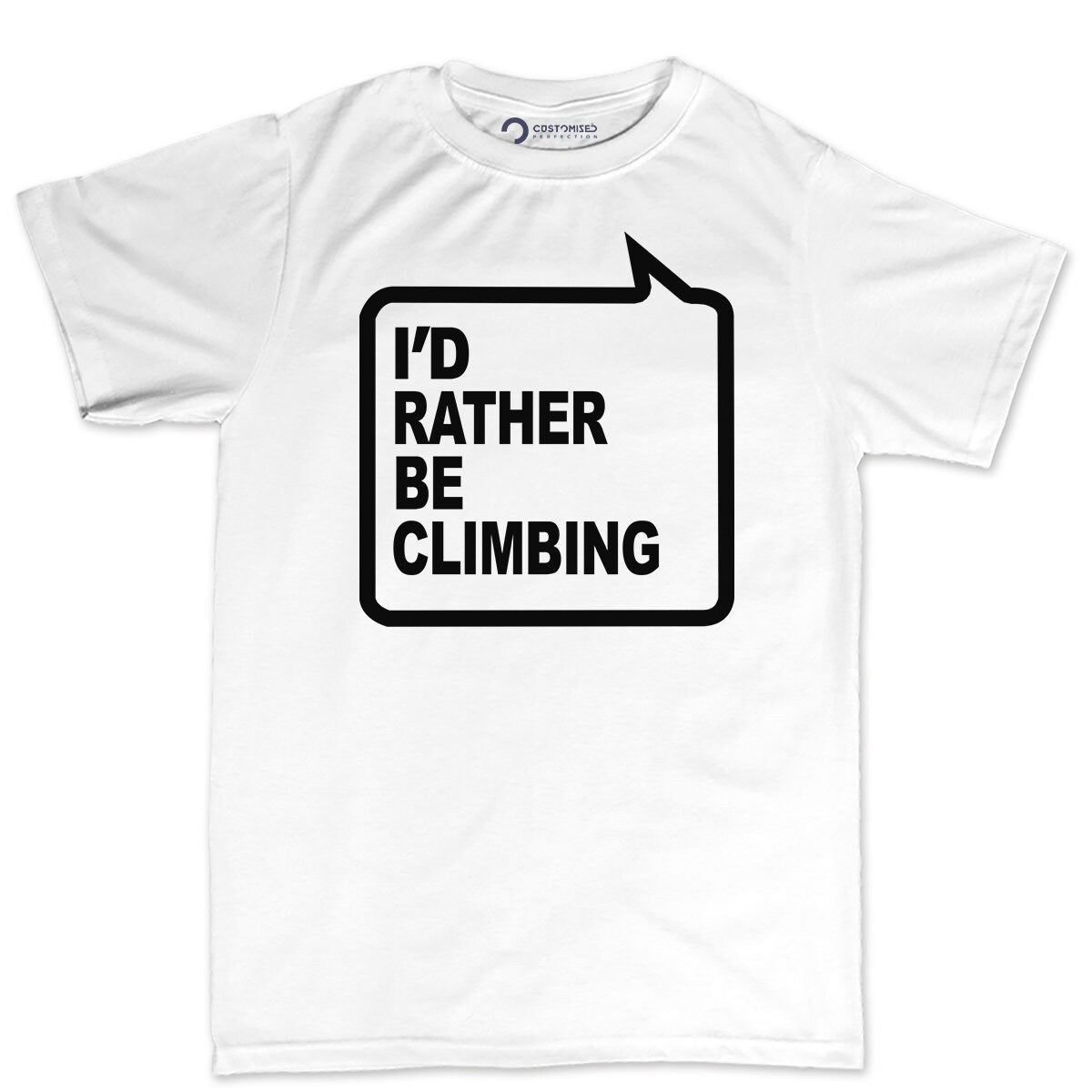 Rock Climbing Mens T-shirt, Sport Lover Funny Men Shirt, Funny Climbing Quotes T-shirt, Rock Climbing Gift, I'd Rather Be Climbing Shirt