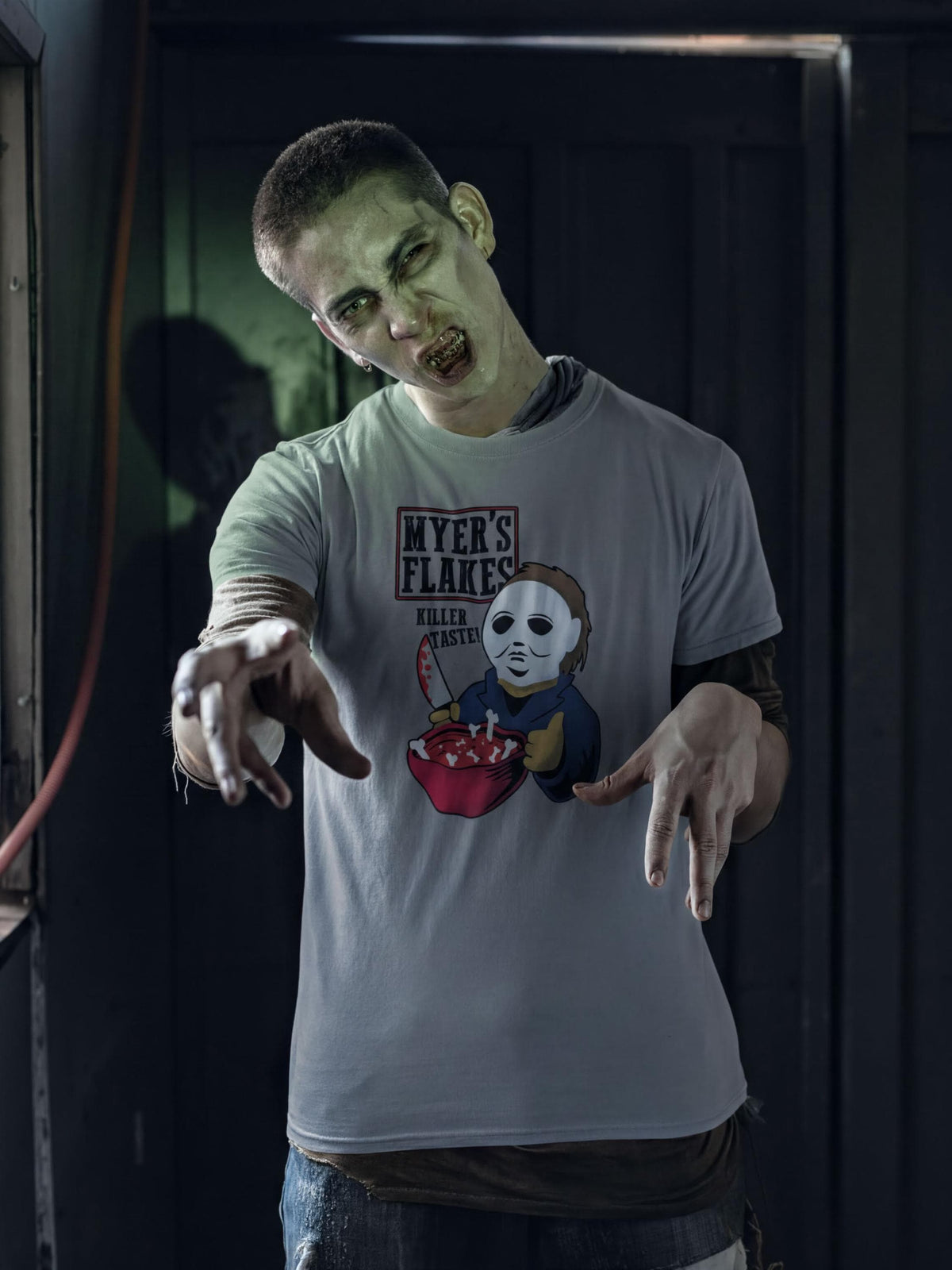 Killer Cereal Parody Shirt, Funny Horror Cereal Box T-Shirt, Masked Villain Breakfast Hoodie, Horror Comedy Sweatshirt, Halloween Tee Gift