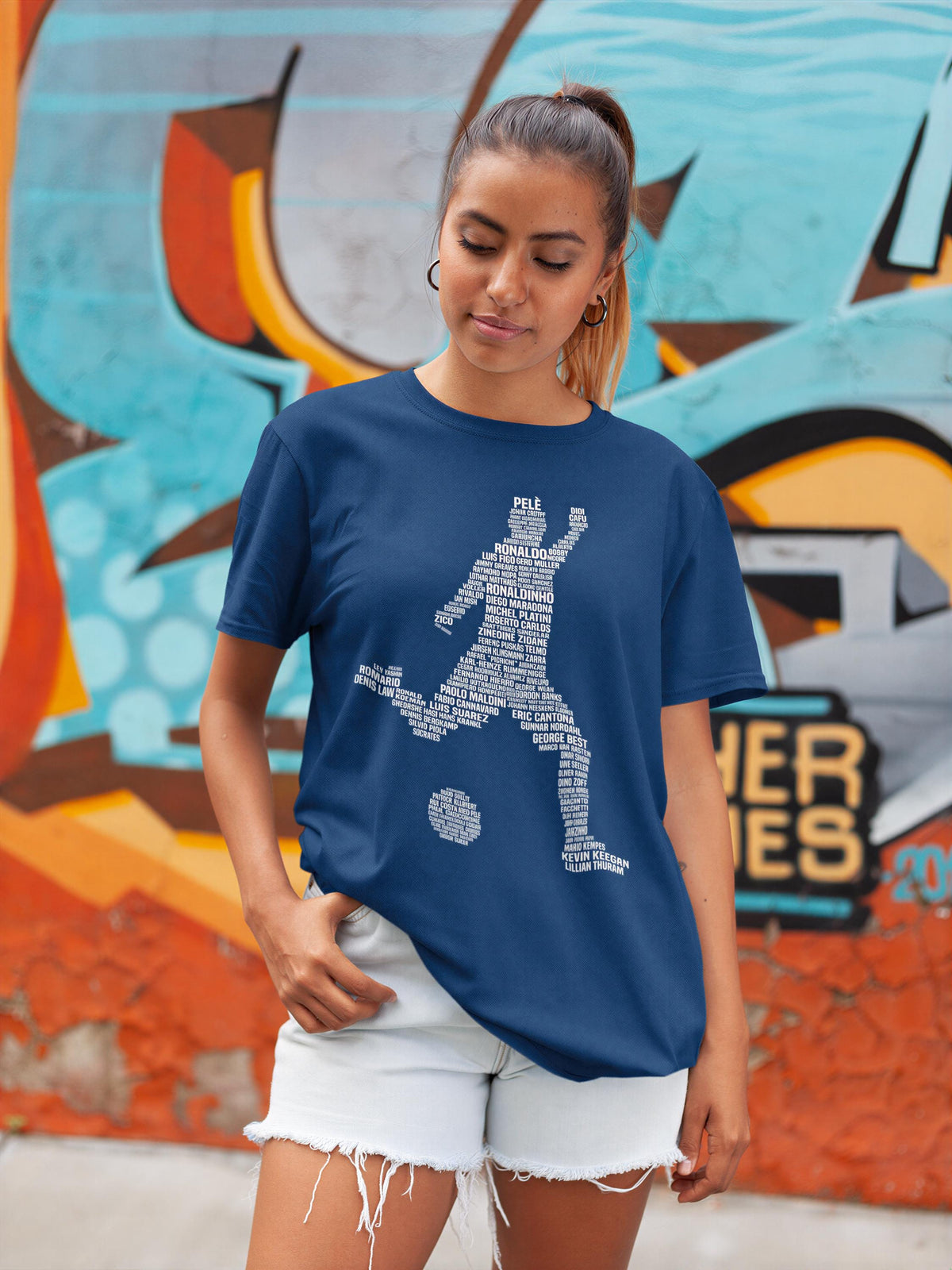 Comfort Colors® Soccer T-shirt, Football Player Legends Tribute Tee