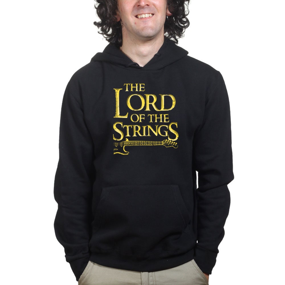 Lord Of the Strings Guitar Player Parody Funny Hoodie