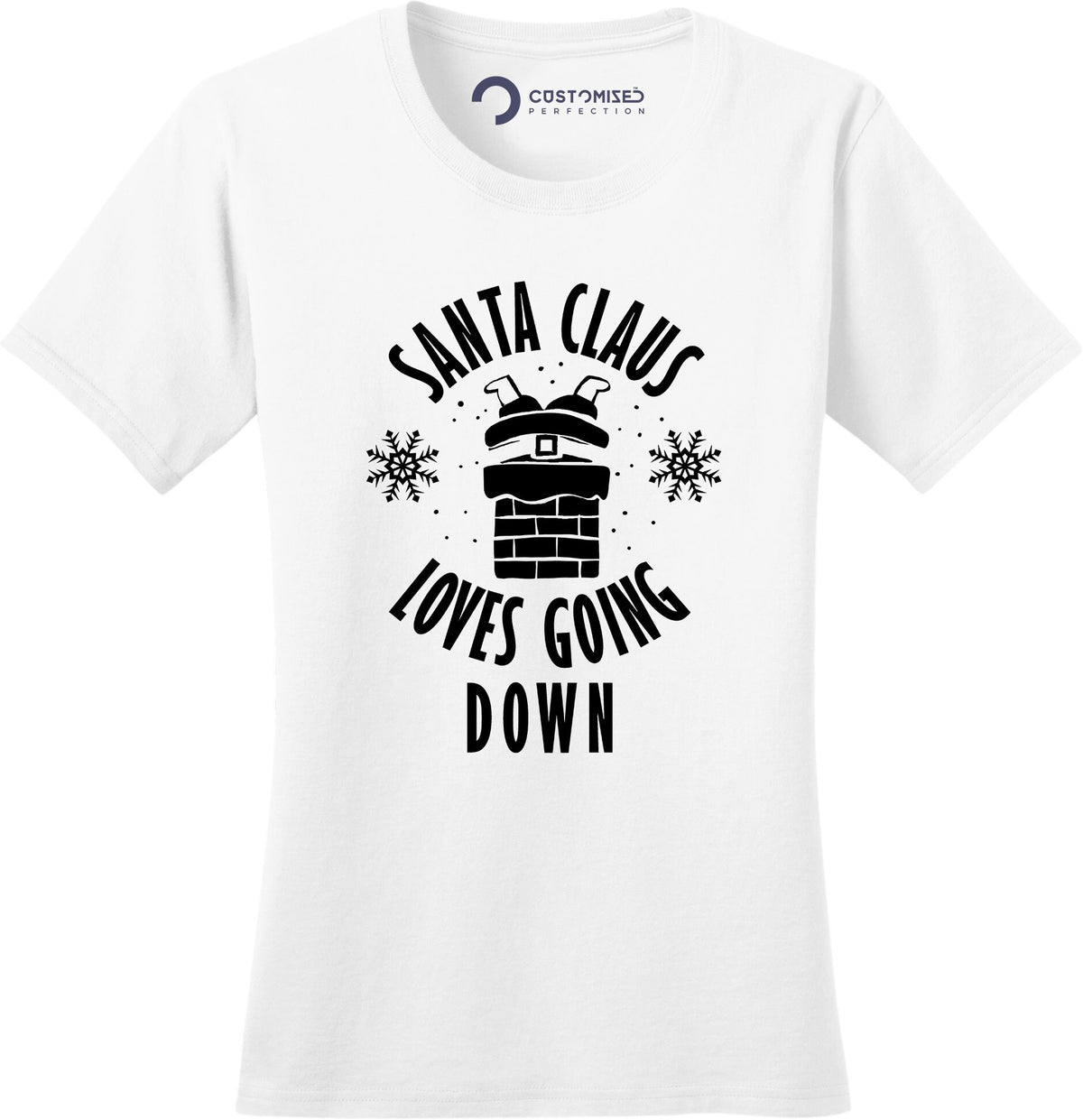Funny Santa Loves Going Down Christmas Shirt, Rude Xmas Tee