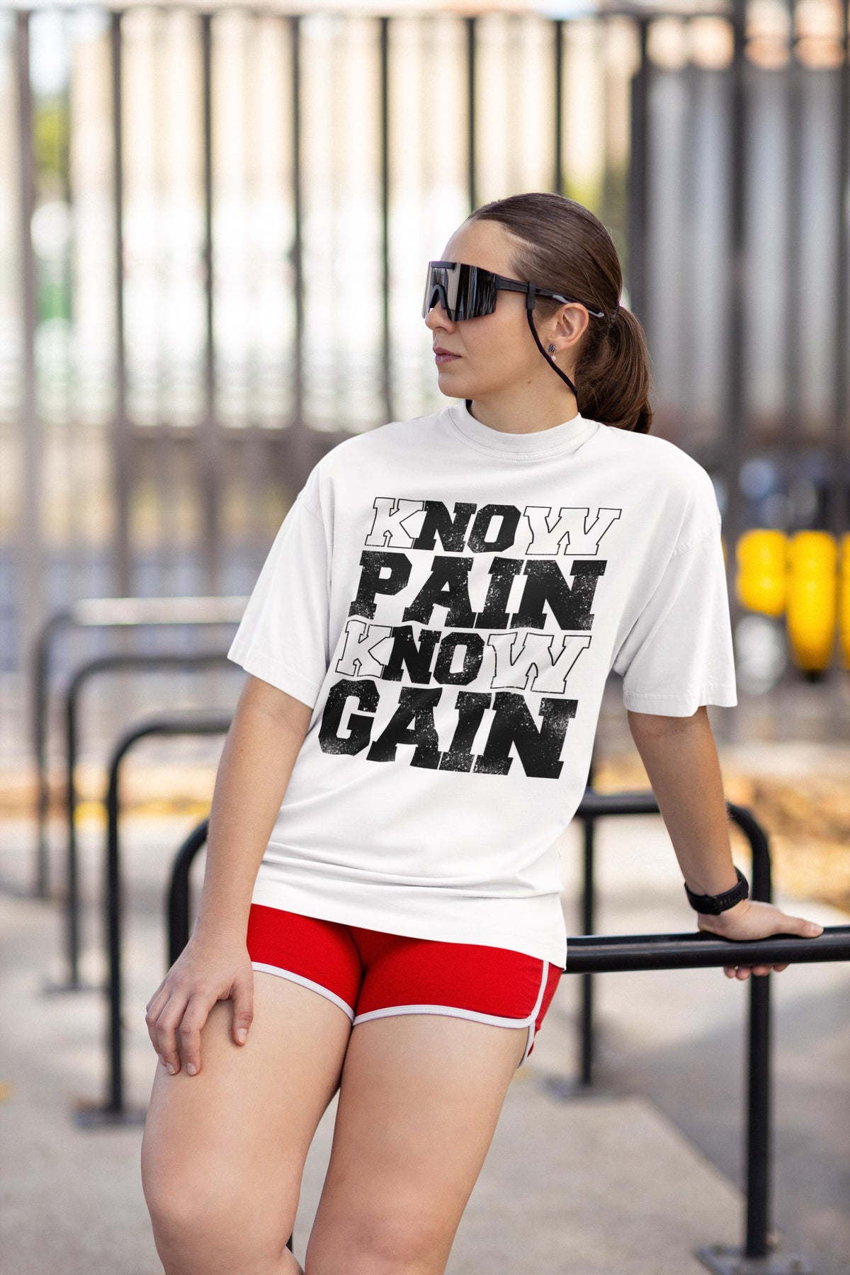 Comfort Colors® Workout Shirt, Know Pain Know Gain Tee, Gym Motivational Exercise Top
