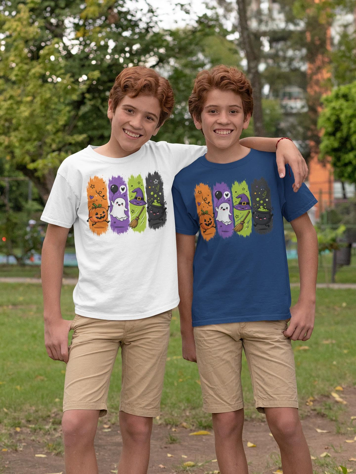 Comfort Colors® Cute Halloween School Friends Shirt, Back to School Cute top, Spooky Fall Classroom Educator Tee