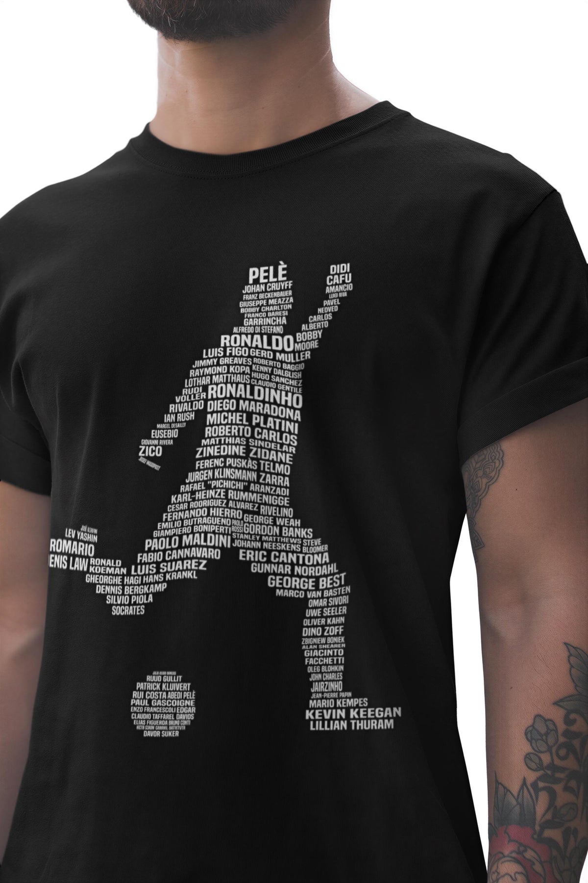 Comfort Colors® Soccer T-shirt, Football Player Legends Tribute Tee