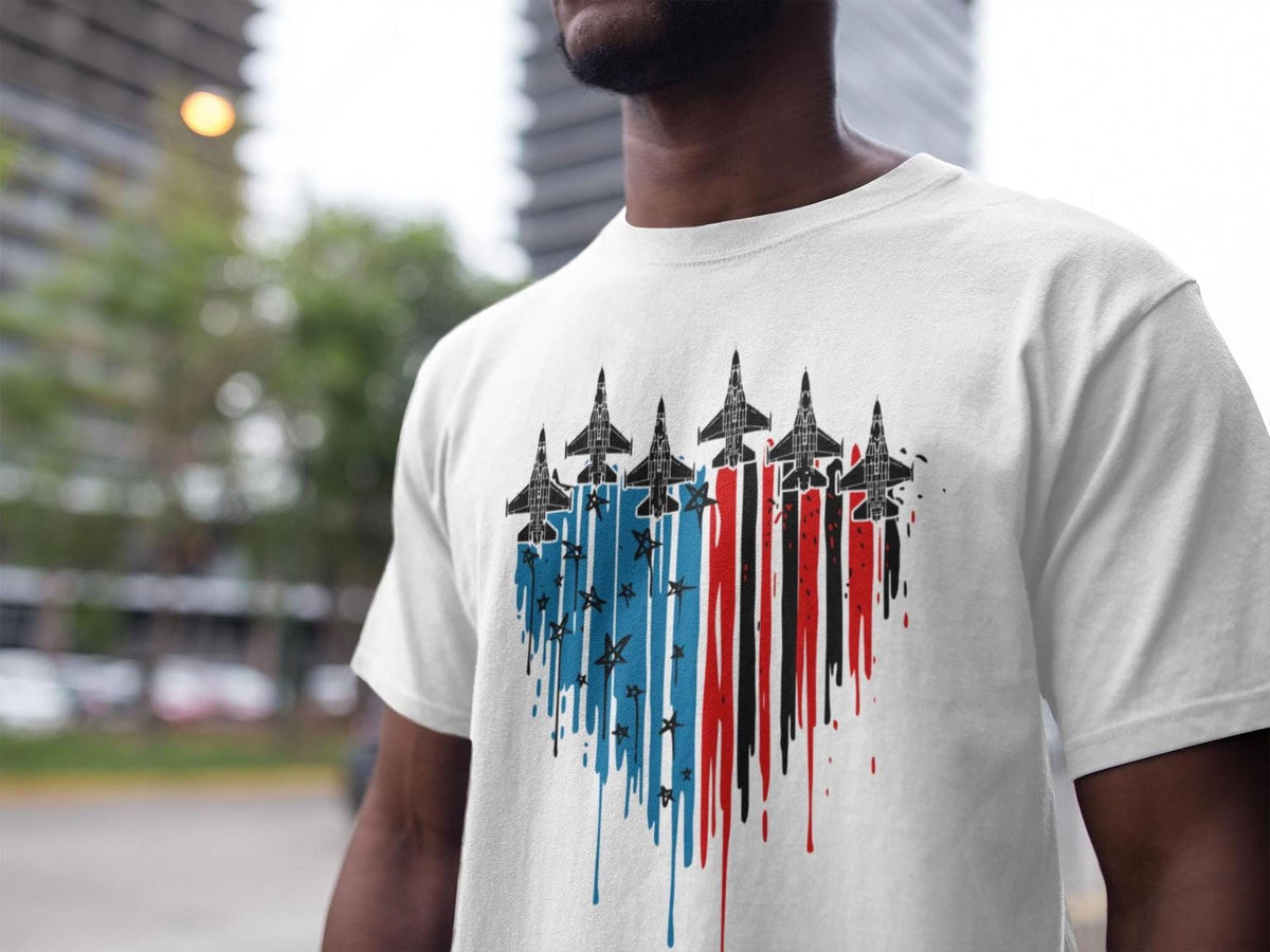 U.S. Air Force Flyover Shirt, 4th of July 250th Anniversary, Fighter Jets in Formation