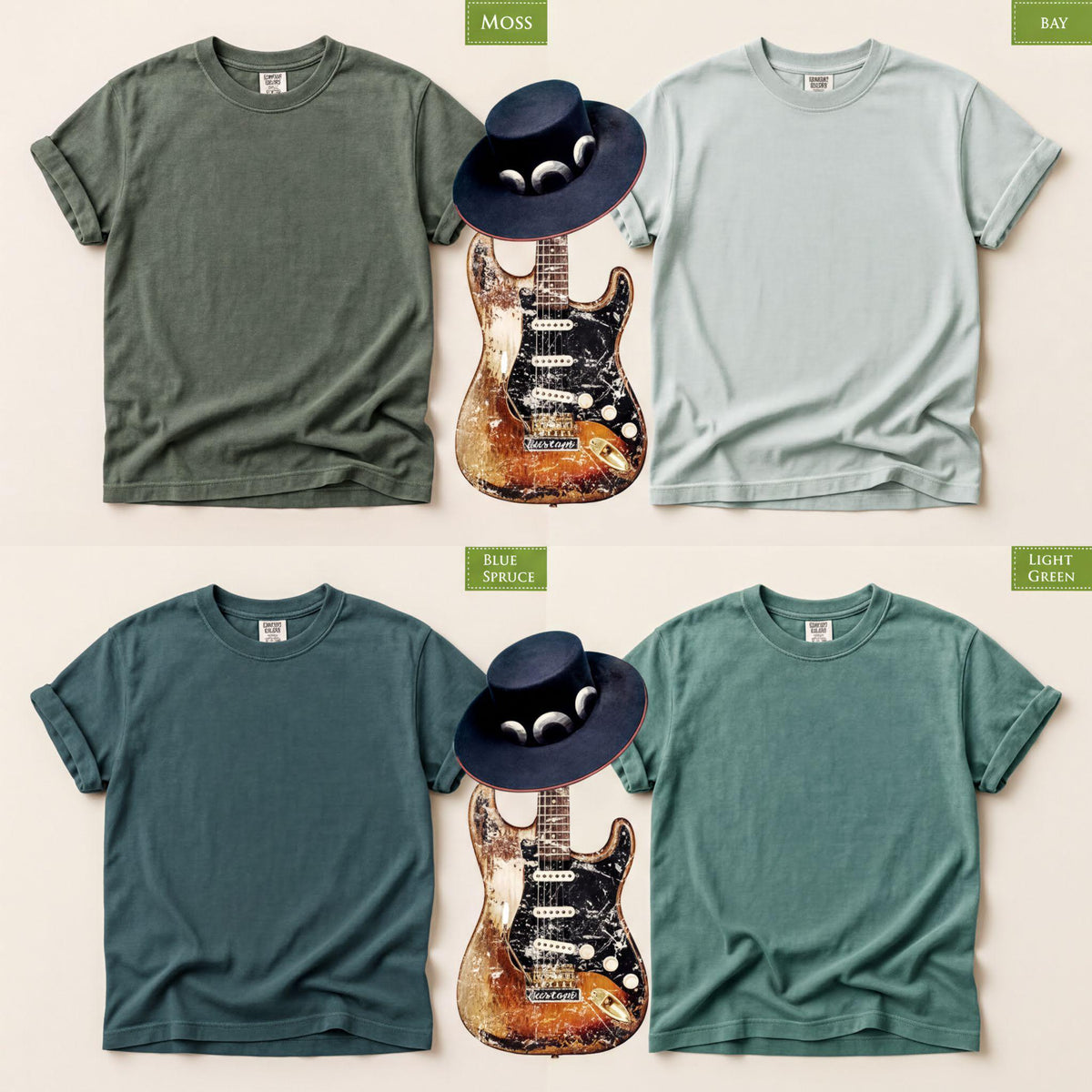 Comfort Colors® Stevie Ray SRV T-Shirt, Vaughan No. 1 Guitar Tee, Blues Music Gift