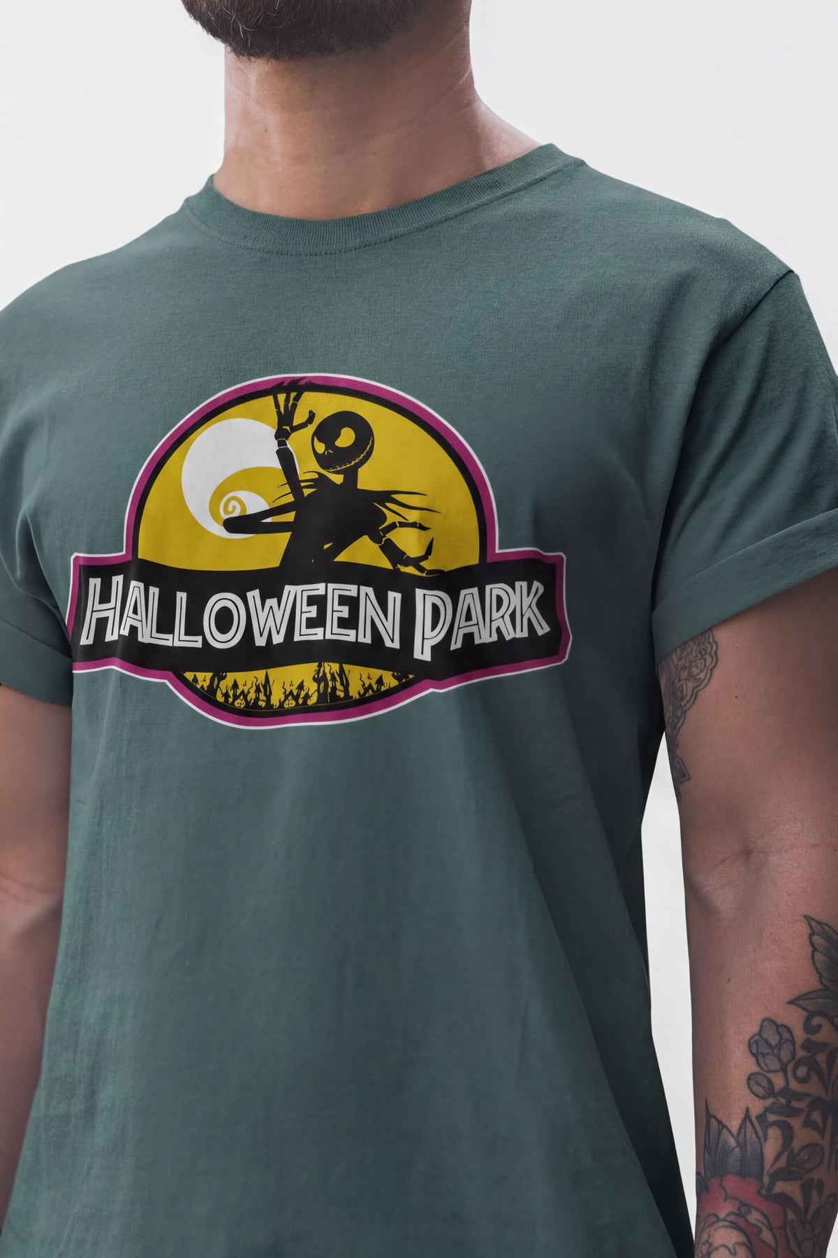 Jurassic Halloween Park Shirt, Nightmare Jack Pumpkin Tee, Comfort Colors® Skellington Design, Fall Autumn Top