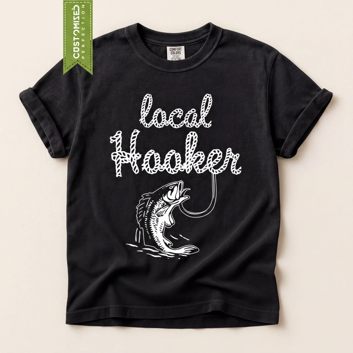 Comfort Colors® Local Hooker Fishing Shirt, Funny TShirt for Anglers, Fly Fisherman Top
