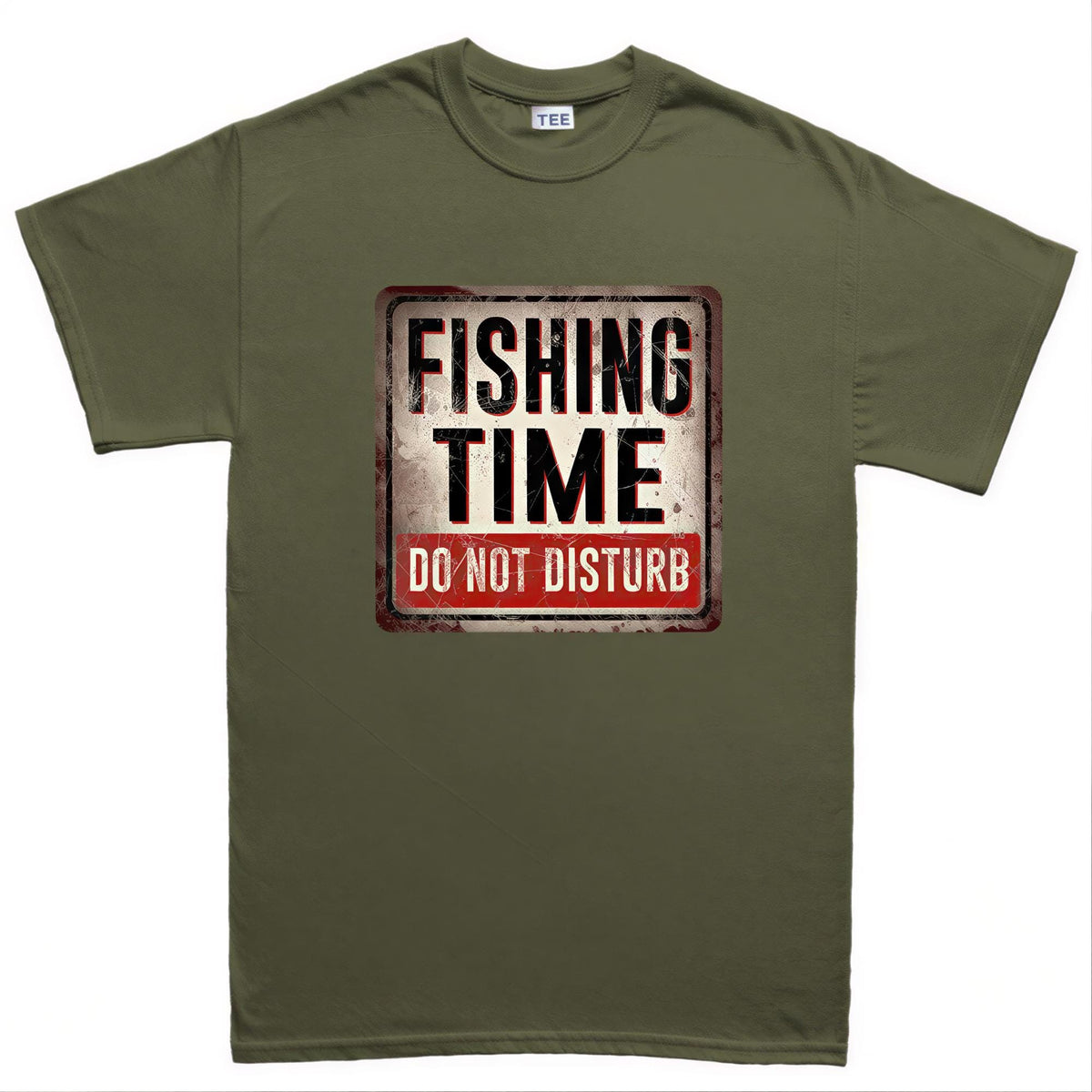Funny Fishing Time Shirt, Do Not Disturb Tee, Sarcastic Warning Sign Top