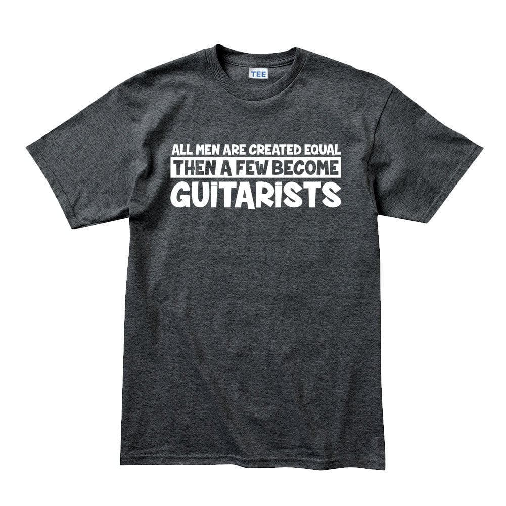 Mens All Men Created Equal Guitarist Guitar Player Funny T shirt Tee Top T-shirt