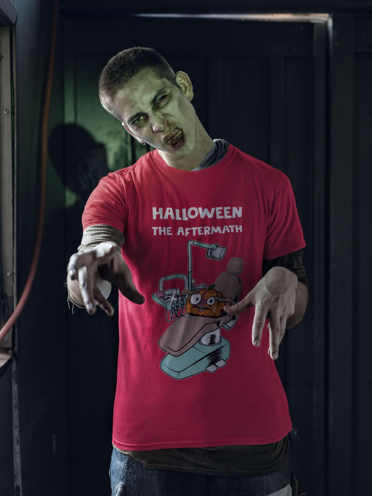 Halloween The Aftermath Shirt, Funny Pumpkin Dentist T-Shirt, Dental Assistant Halloween Hoodie, Trick Or Treat Dentist Sweatshirt, Tee Gift
