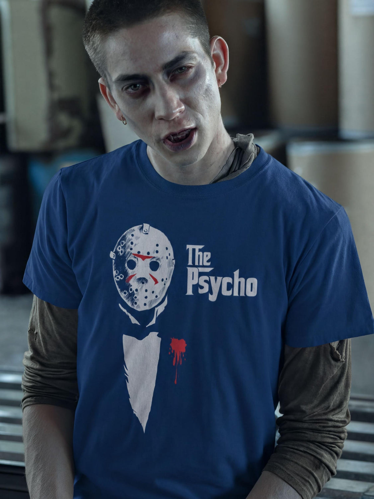 Comfort Colors® Halloween Jason Mask T-shirt, Psycho Killer Top, Trick Or Treat Costume Tee