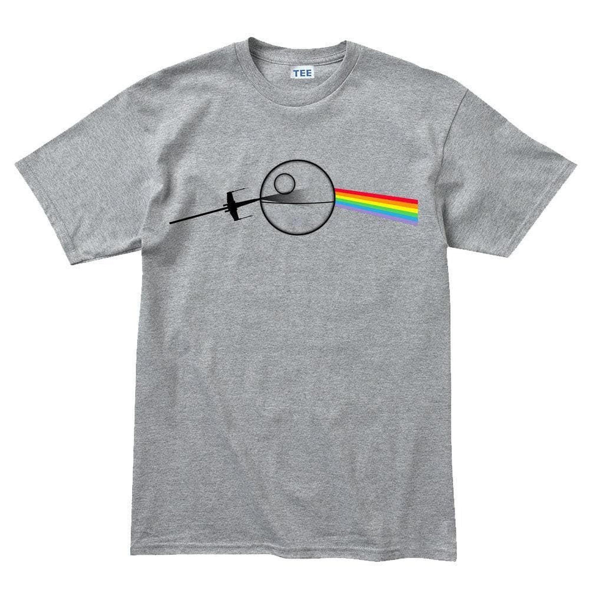 Dark Side of the Death Star T-Shirt: Rainbow Moon Tee