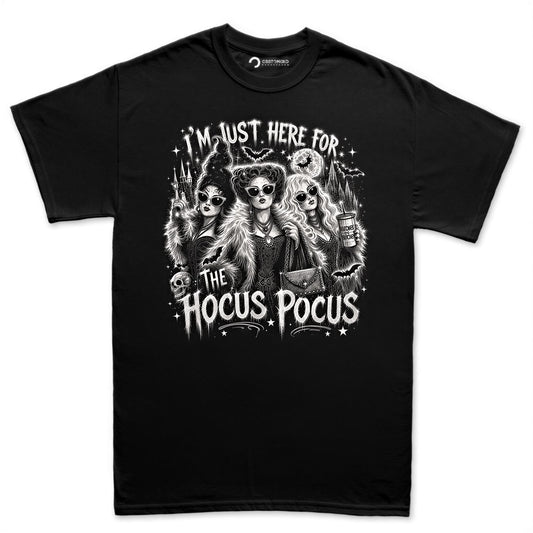 Gothic Glam Witches Shirt, Black White Witch Trio T-Shirt, Sunglasses Witches Hoodie, Spooky Castle Silhouette Sweatshirt