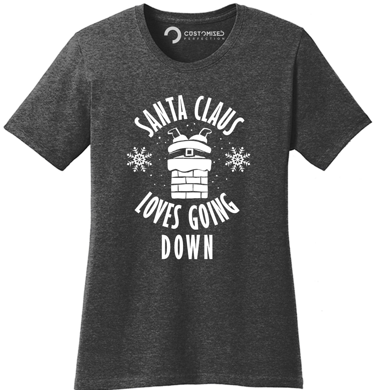 Funny Santa Loves Going Down Christmas Shirt, Rude Xmas Tee