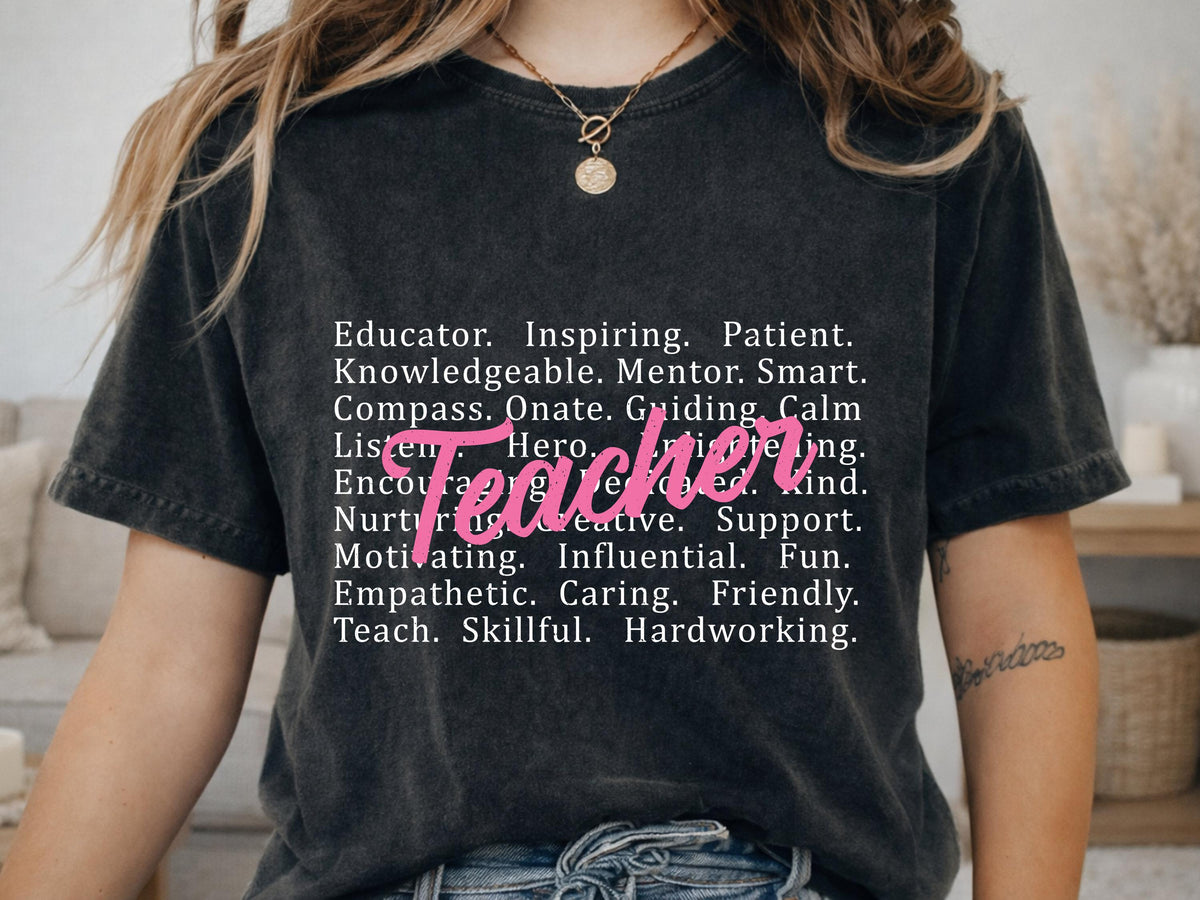 Teacher Appreciation Shirt, School Educator Gift T-shirt, End of Year Tee Top