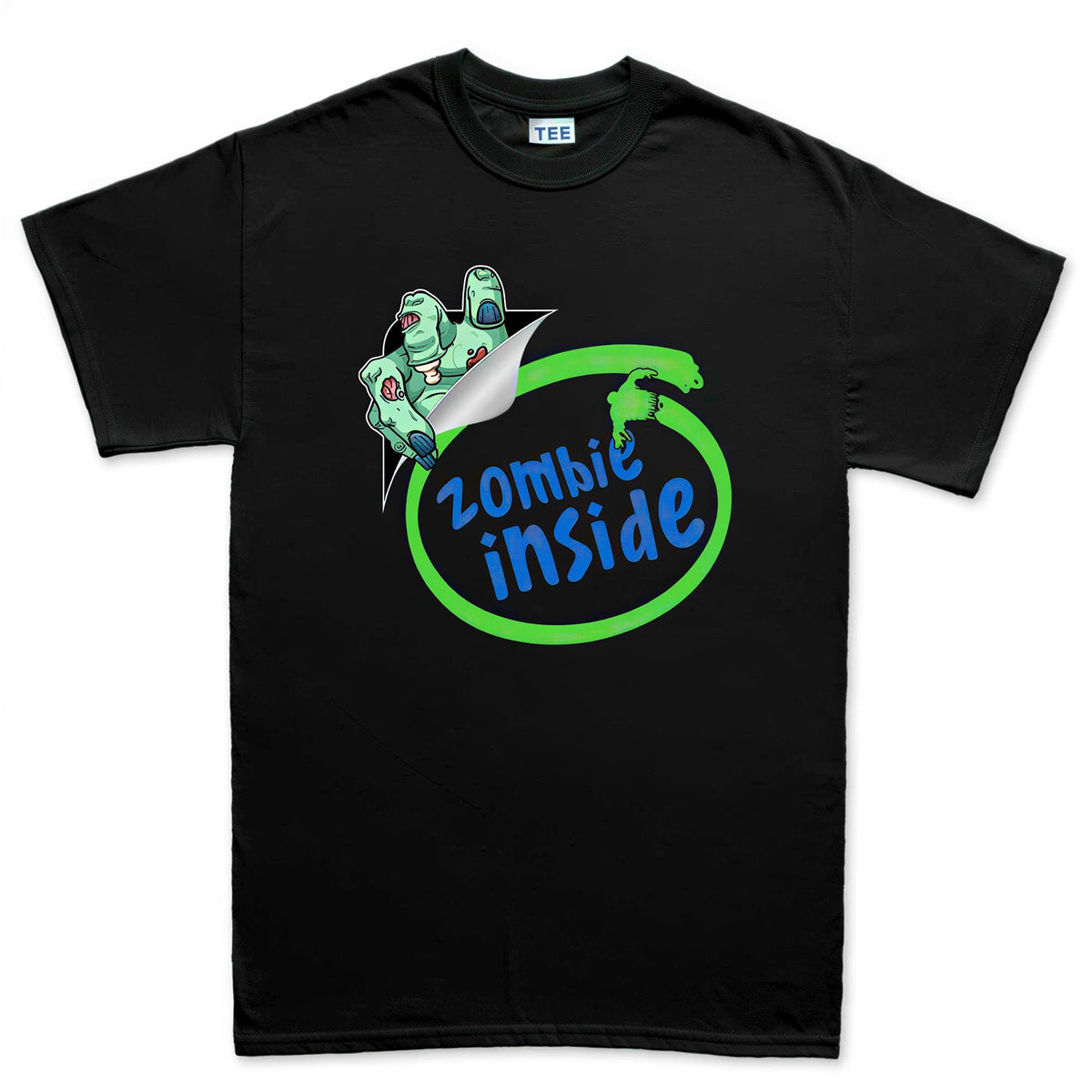 Zombie Inside Shirt, Funny Zombie Hand Halloween T-Shirt, Peel Reveal Zombie Hoodie, Cartoon Zombie Sweatshirt