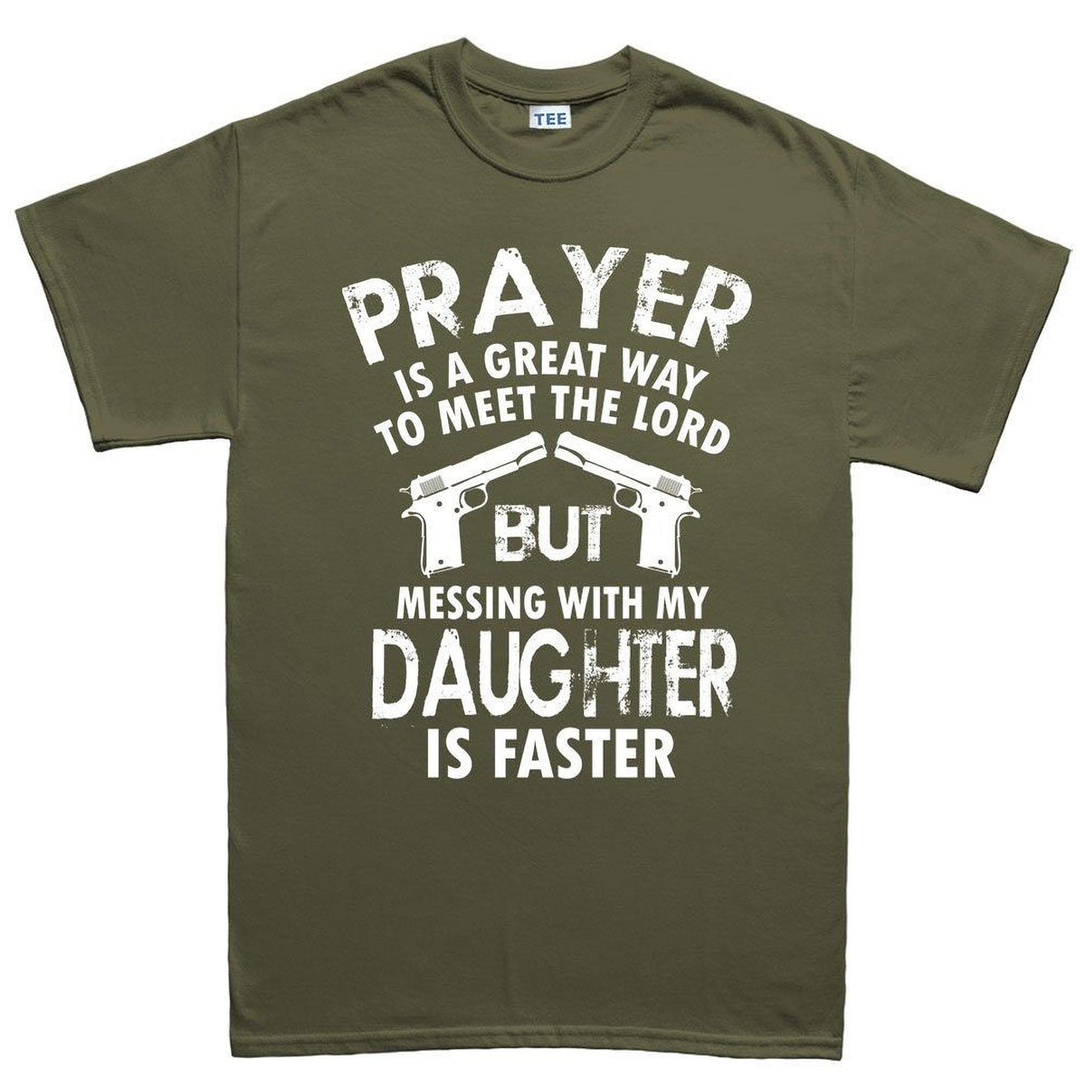Mess With My Daughter Meet The Lord Comfort Colors® Shirt, 1911 Gun Fathers Day Mens Tee Top
