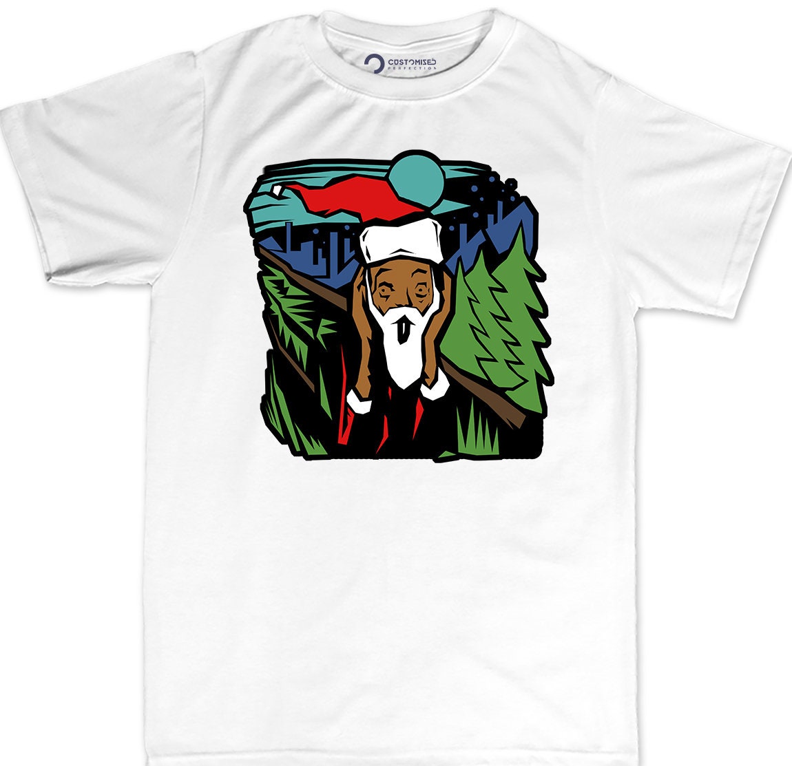 Funny Santa Christmas Shirt, Christmas Shirt Gift, Family Christmas Santa T shirt, Funny Santa Screaming Shirt, Edvard Munch Parody