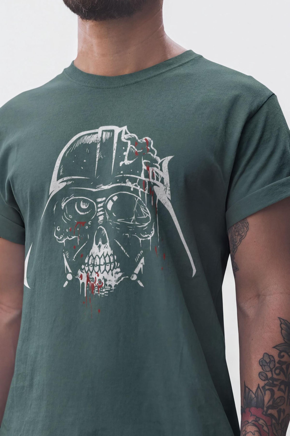 Darth Vader Zombie T-Shirt, Comfort Colors® Halloween Tee, Skull Brains Design