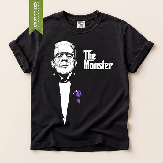 Comfort Colors® The Monster God father Style Shirt, Halloween Tee, Trick Or Treat Tshirt, Fall Autumn Top