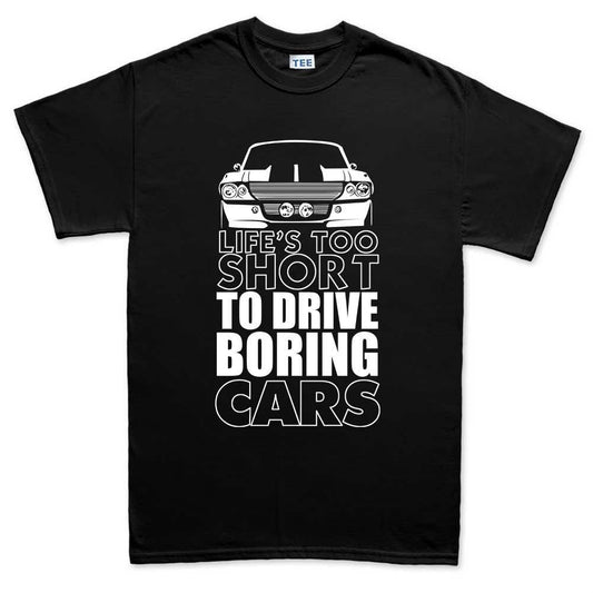 Life Is Too Short For Boring Cars, Funny Car T shirt, Gift for Men, Vintage GT500 Eleanor Tee