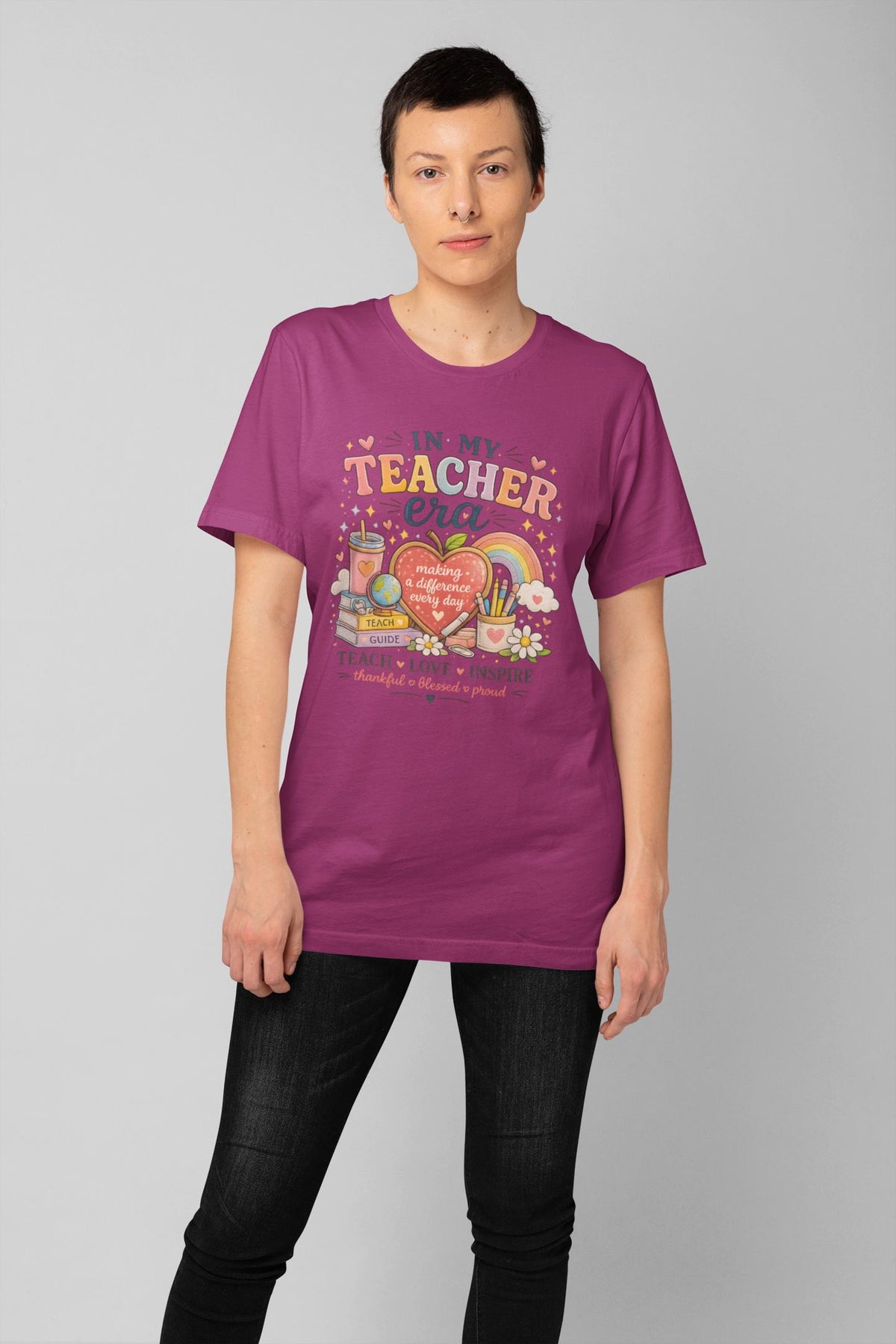 Comfort Colors® In My Teacher Era Shirt, Back to School Top, Teacher Retro Inspired Tee, Cute Educator Gift